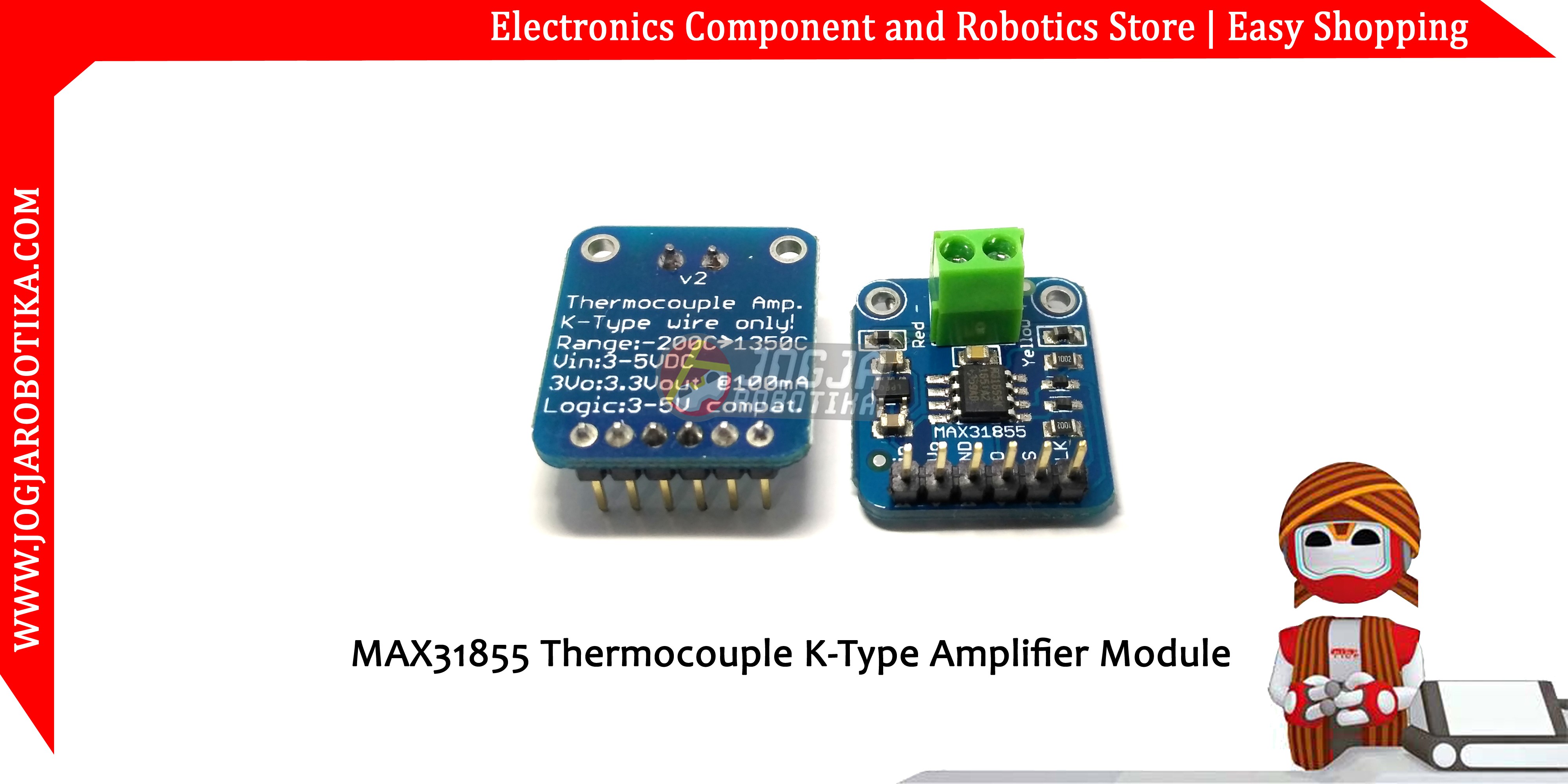 MAX31855 Thermocouple K-Type Amplifier Module