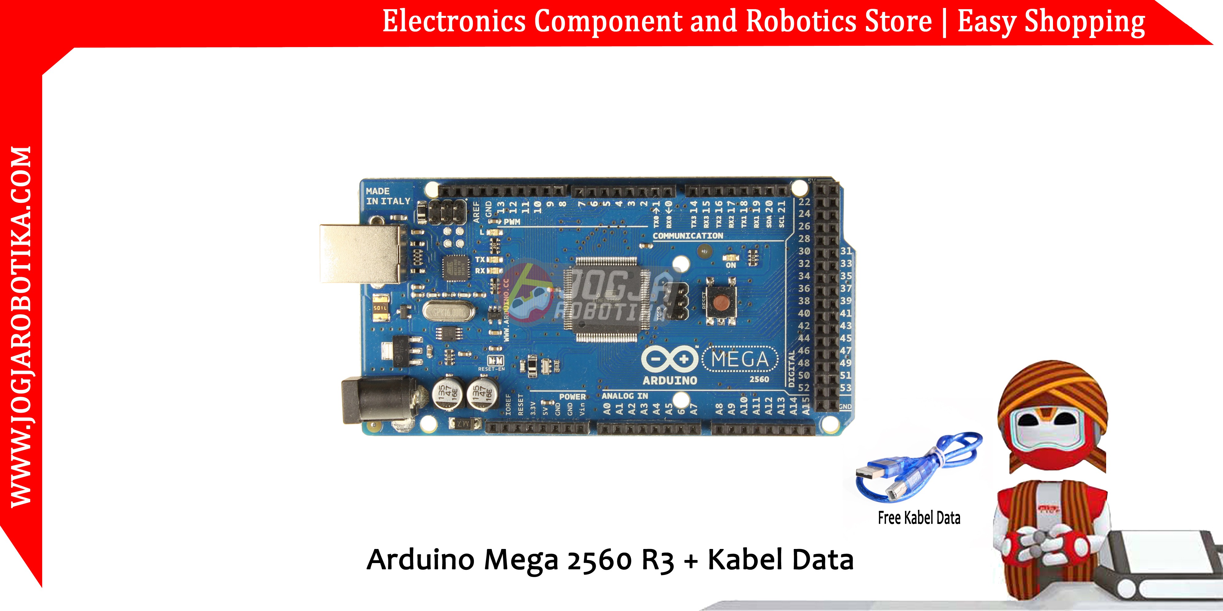 Arduino Mega R3 Compatible + Kabel data