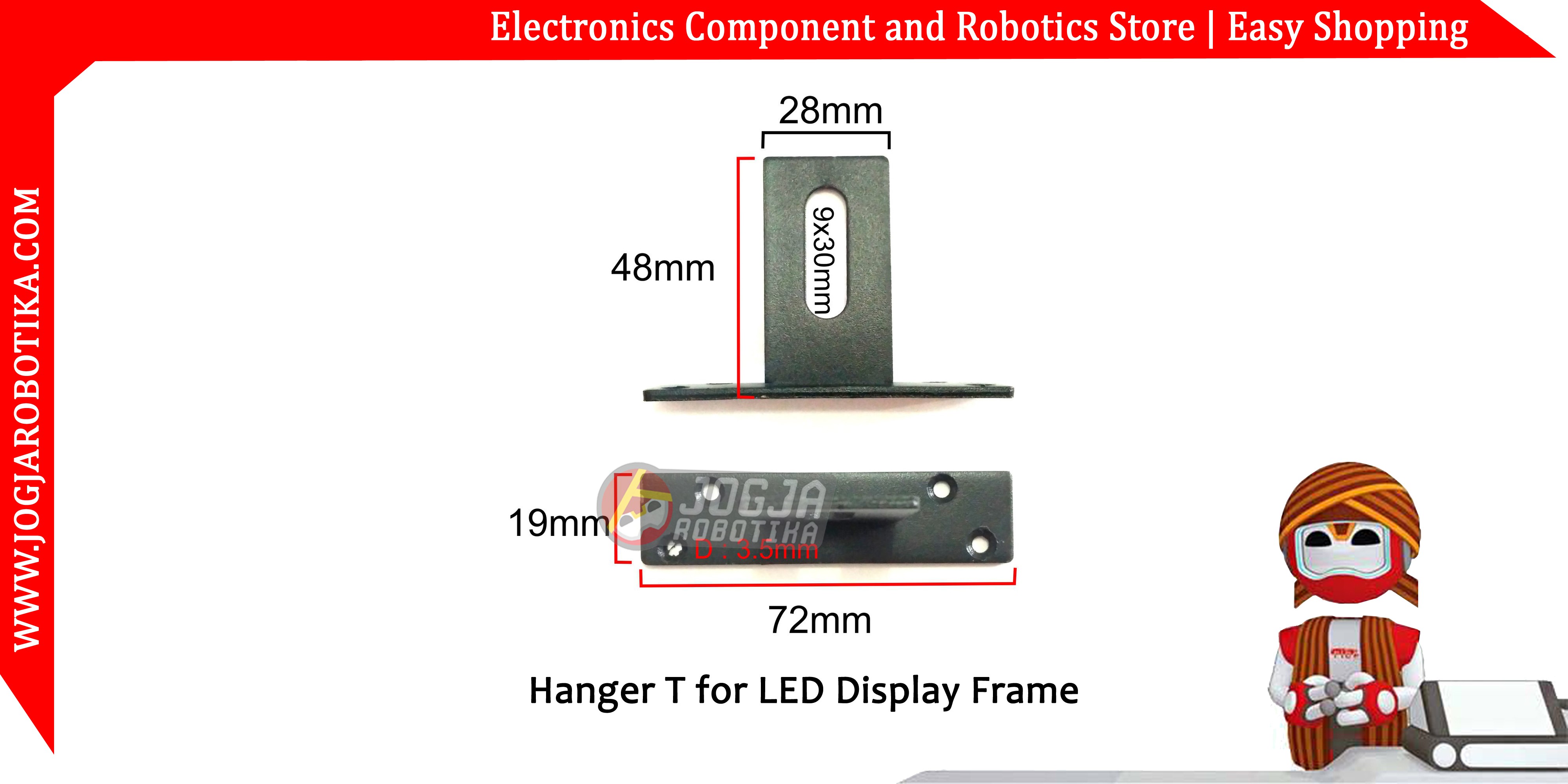 Hanger T for LED Display Frame