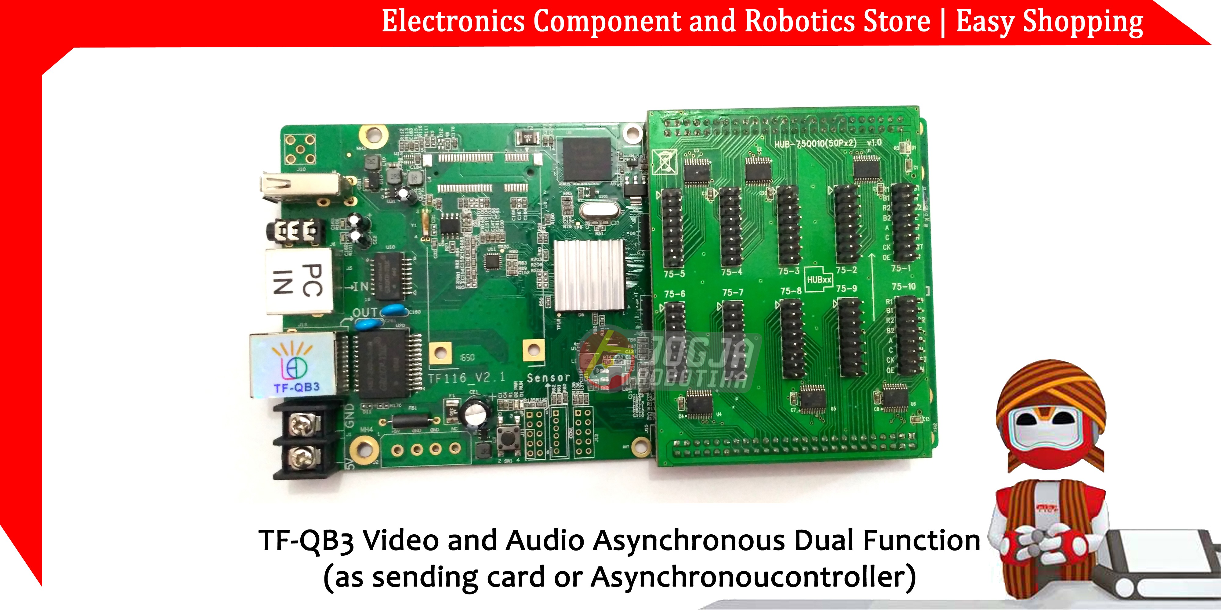 TF-QB3 Video and Audio Asynchronous Dual Function(as sending card or Asynchronoucontroller)