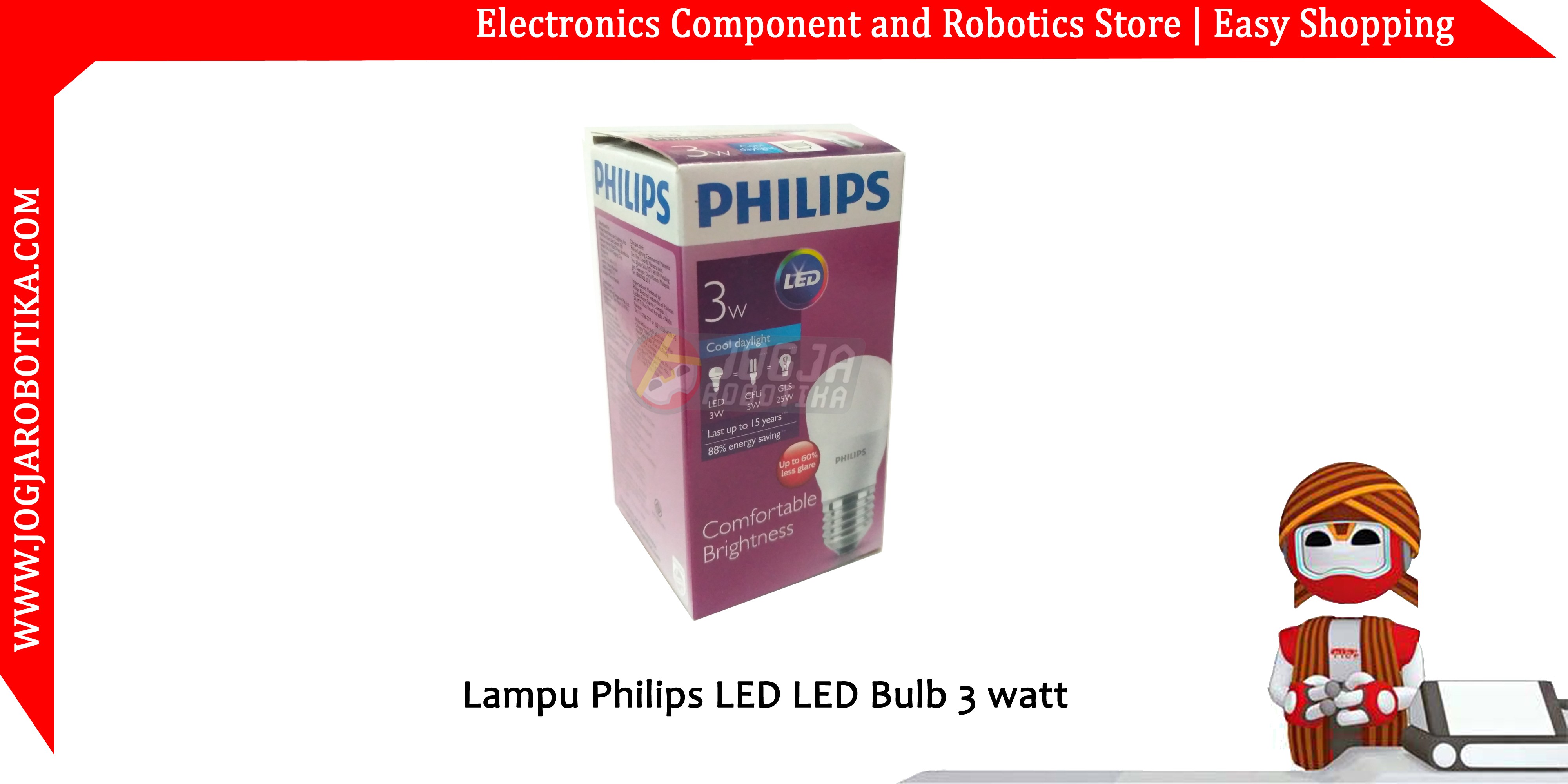 Lampu LED Bulb 3 watt PHILIPS