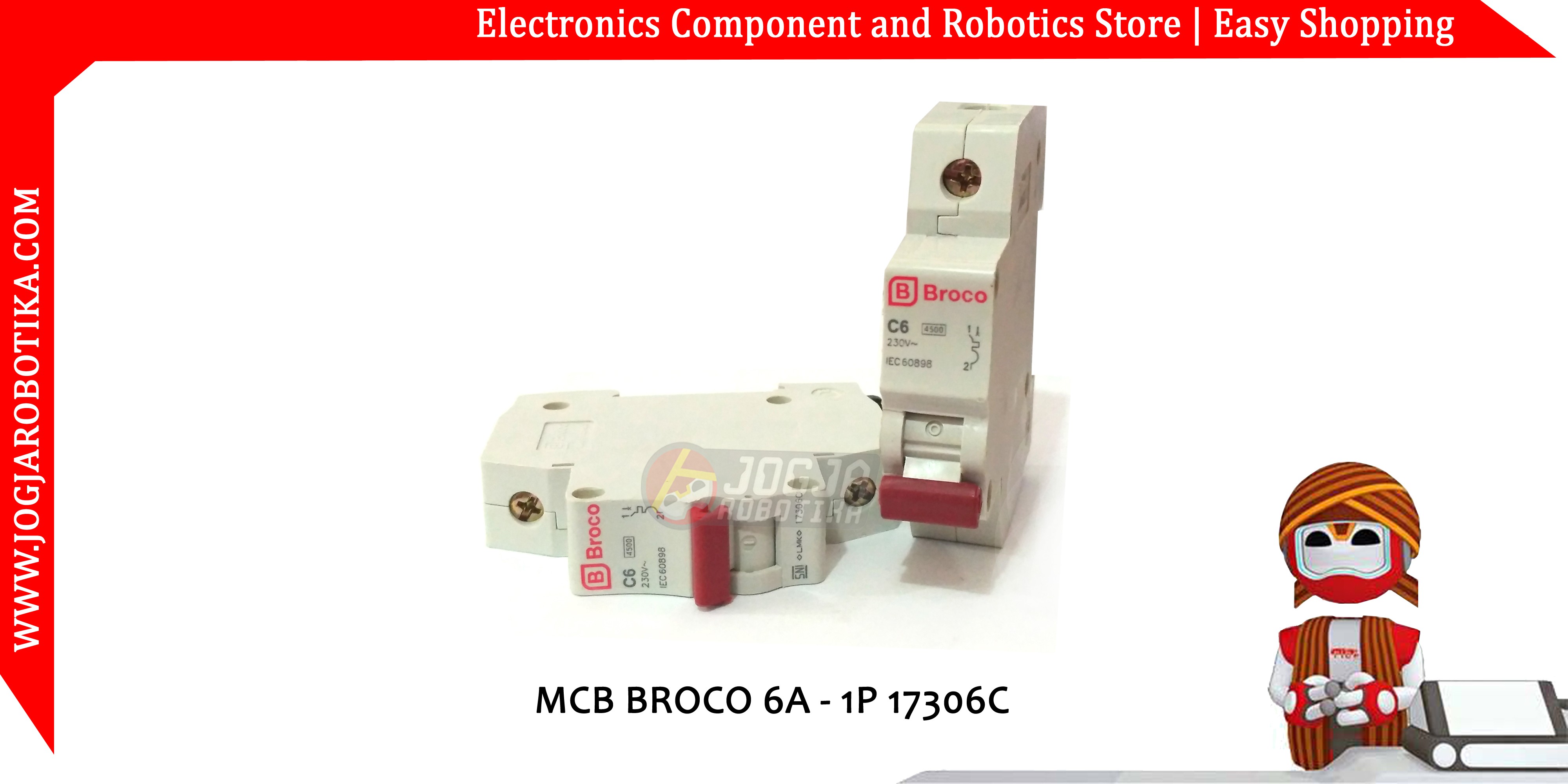 MCB BROCO 6A - 1P 17306C