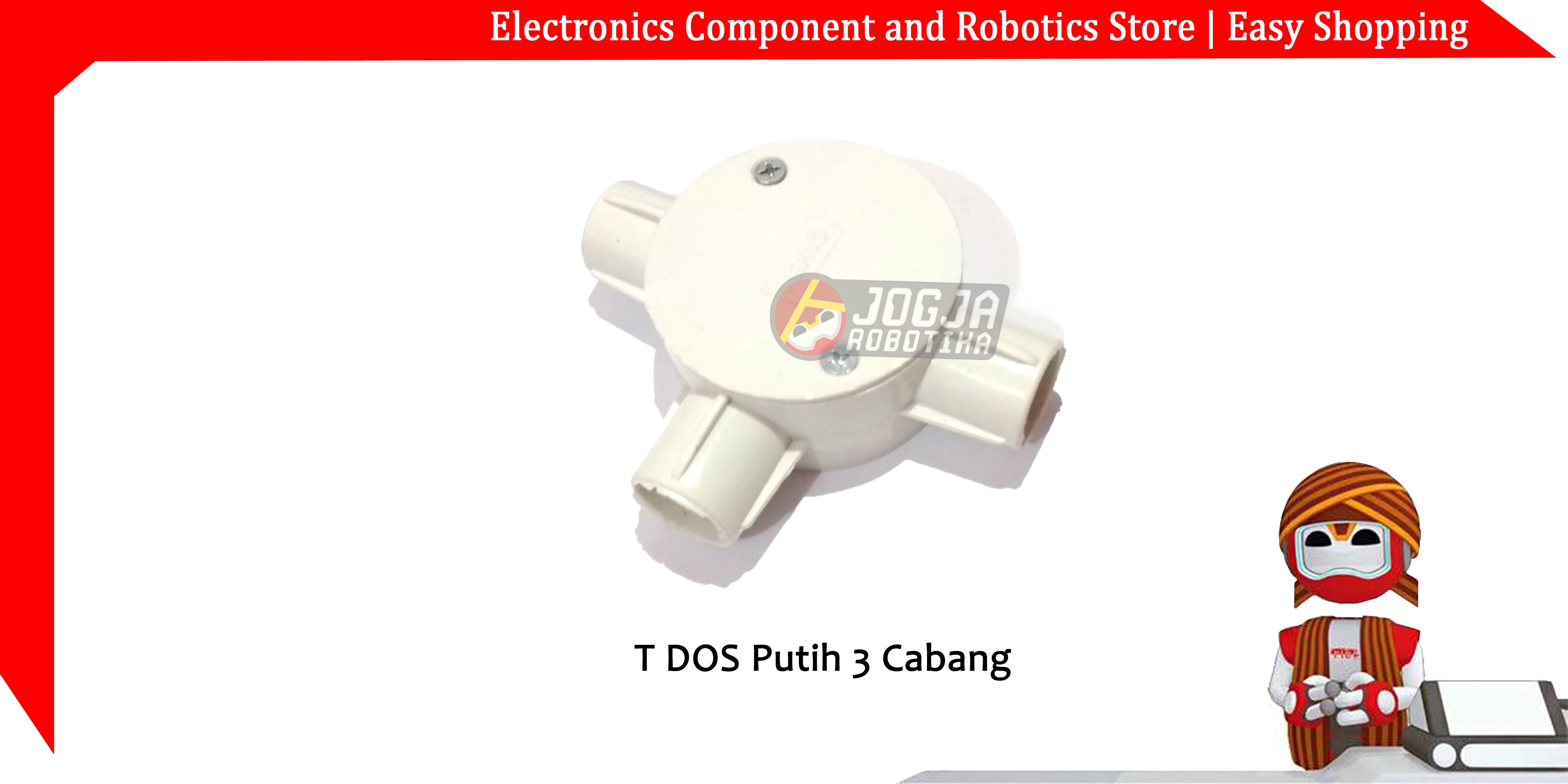 T DOS Putih 3 Cabang