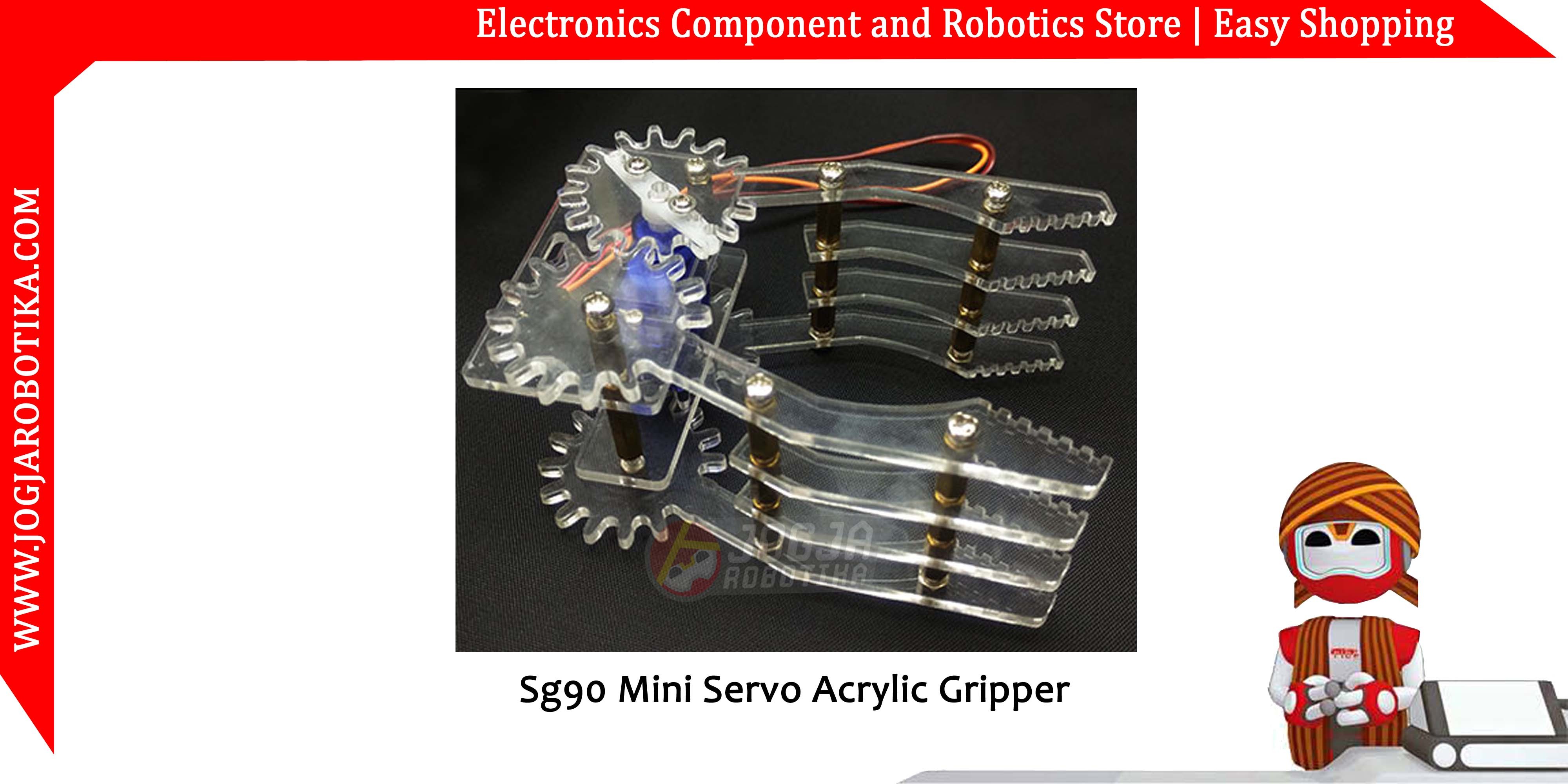 Sg90 Mini Servo Acrylic Gripper