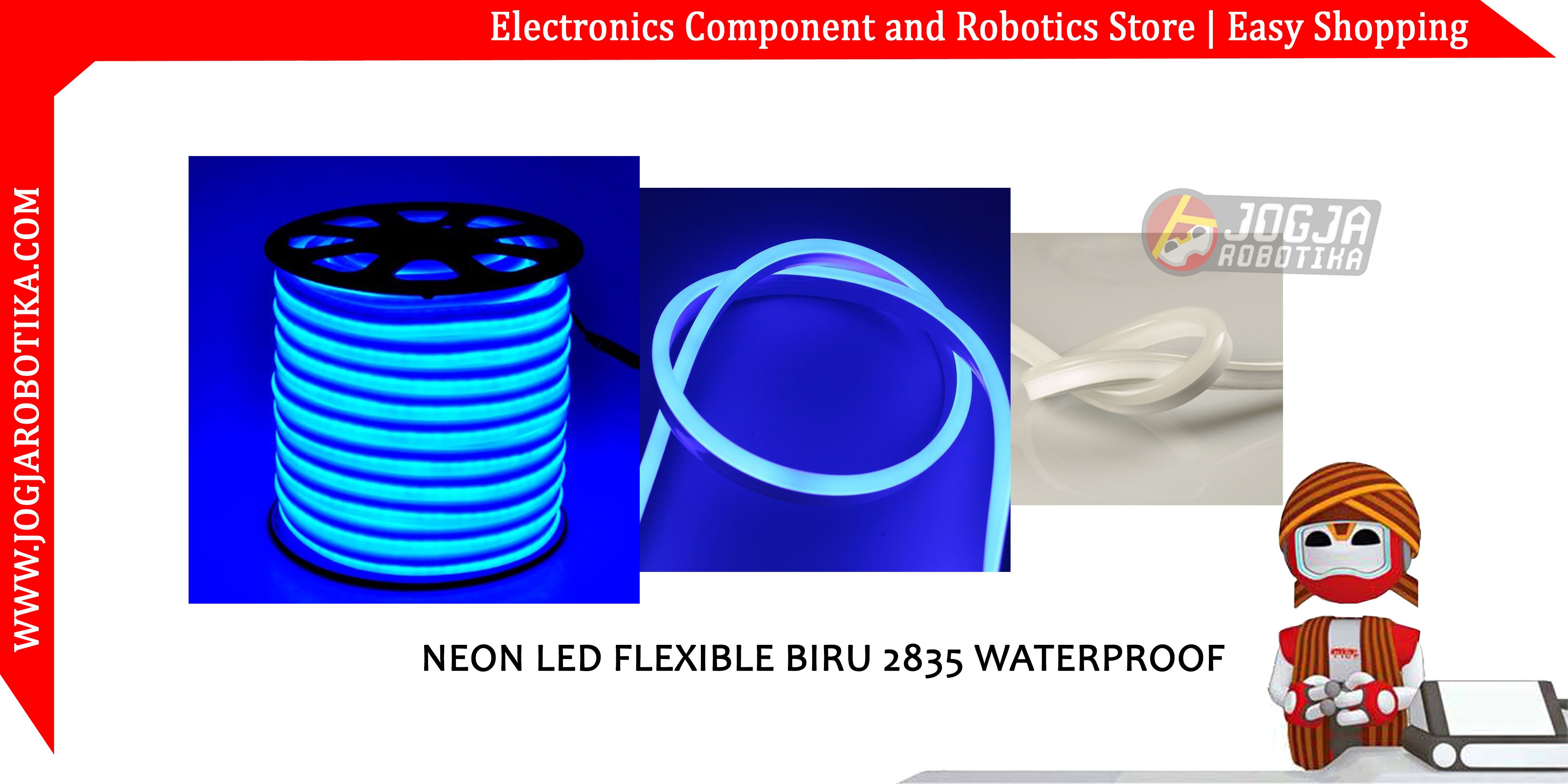 Neon Led Flexible Biru 2835 Waterproof