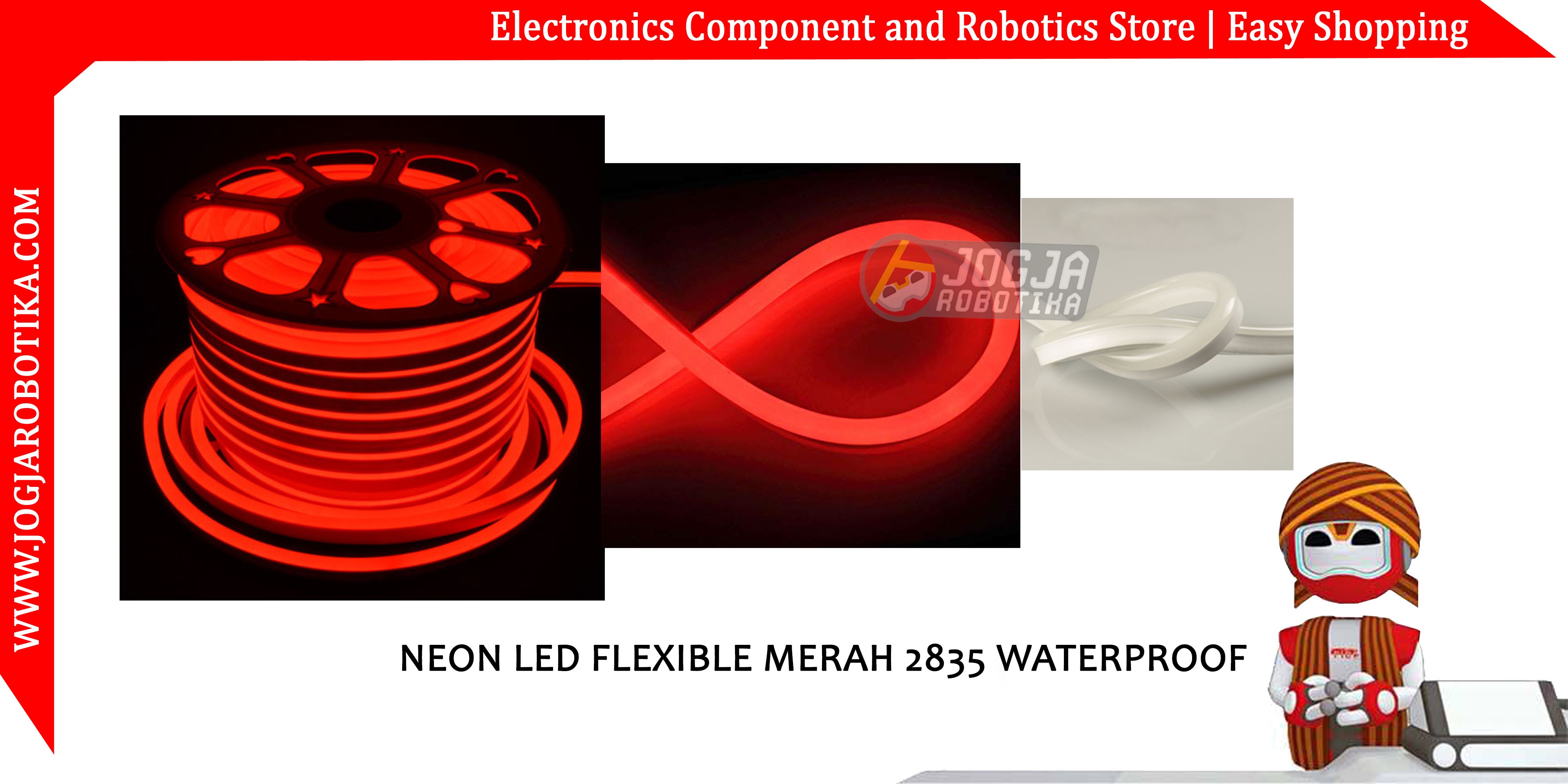 Neon Led Flexible Merah 2835 Waterproof