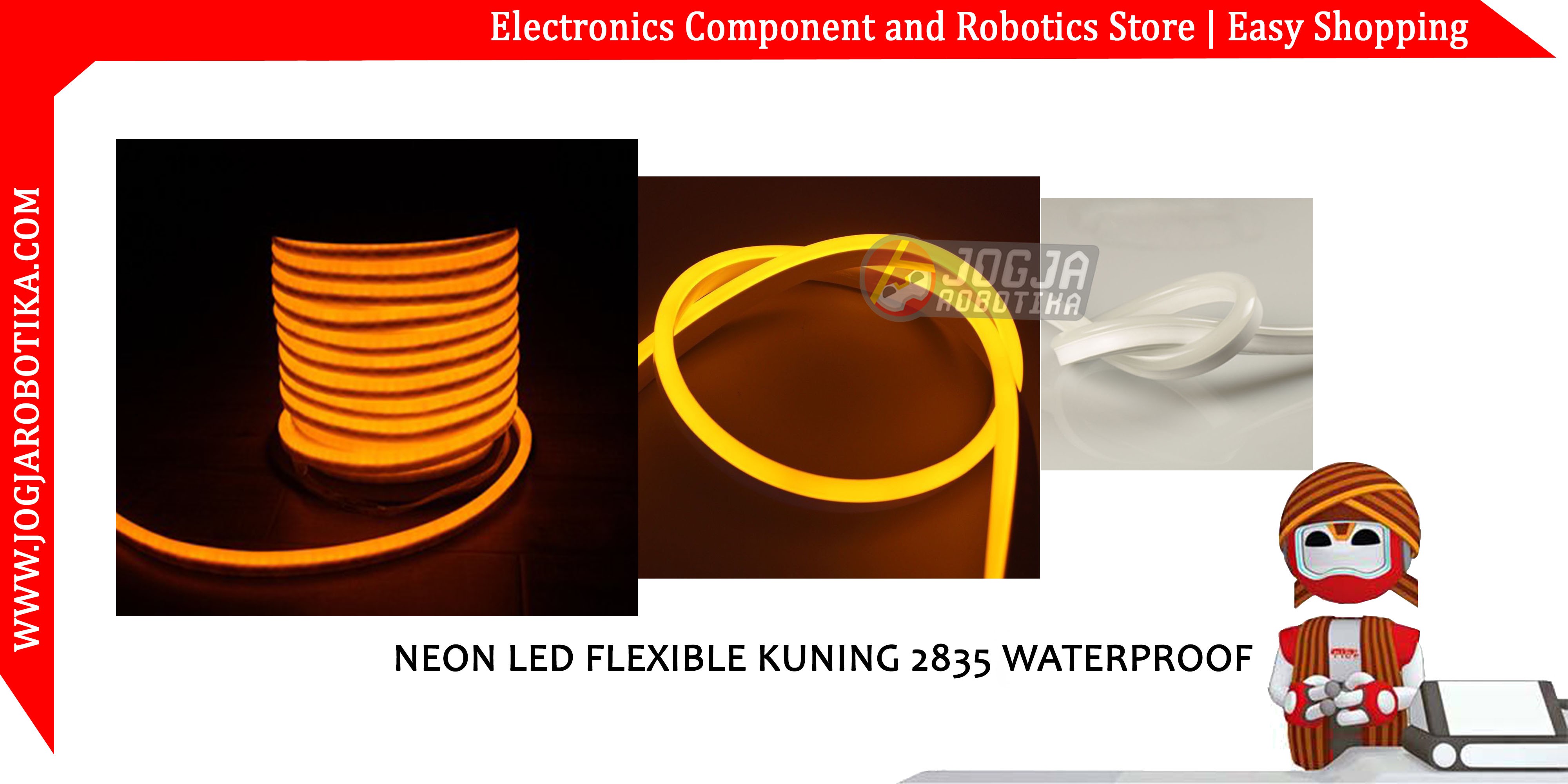 Neon Led Flexible Kuning 2835 Waterproof