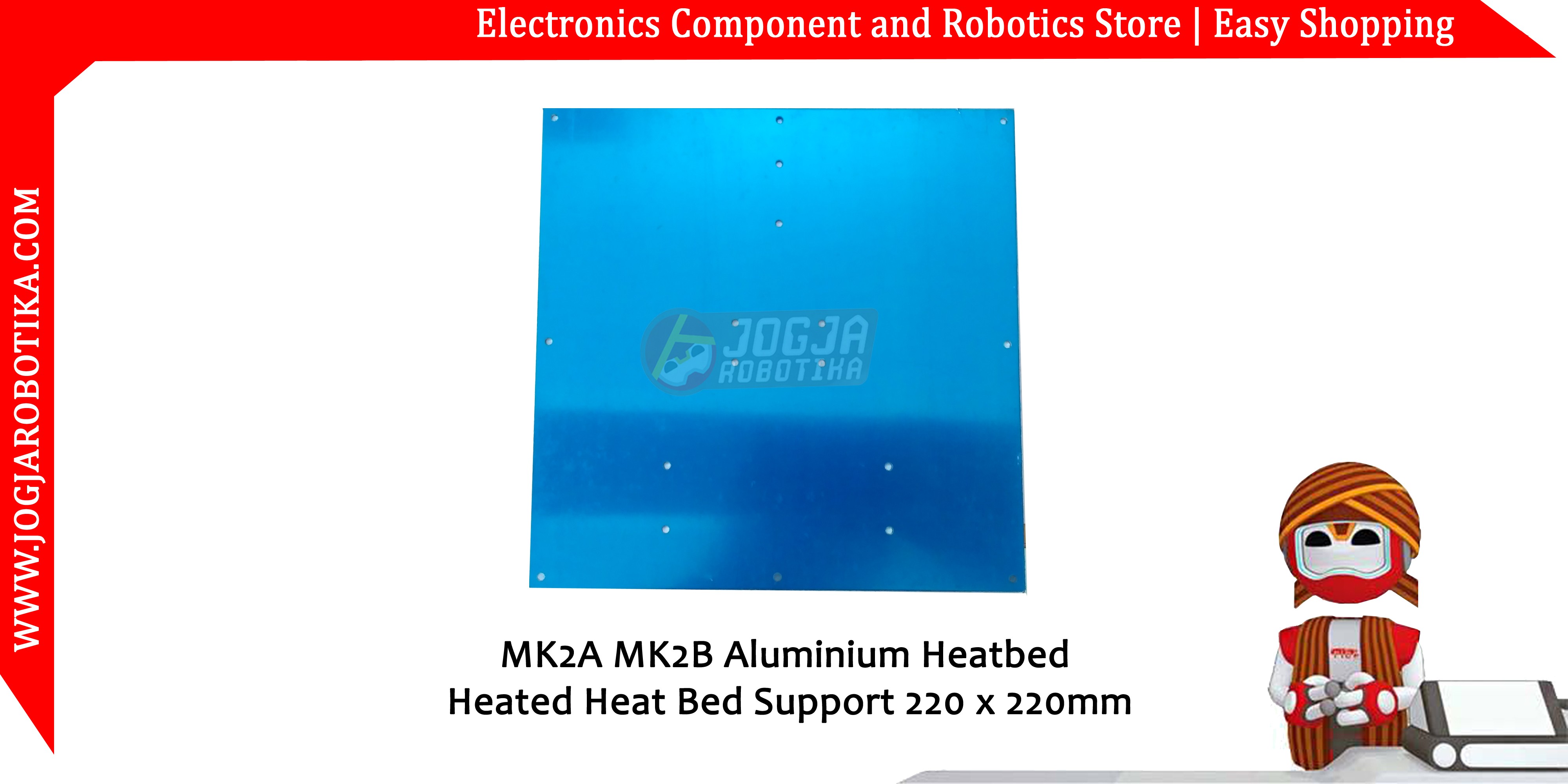 MK2A MK2B Aluminium Heatbed Heated Heat Bed Support 220 x 220mm