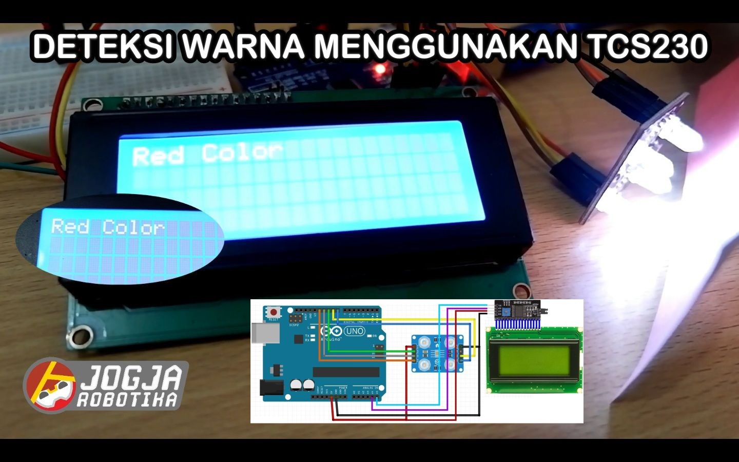 DETEKSI WARNA RGB MENGGUNAKAN TCS230 (ARDUINO UNO)