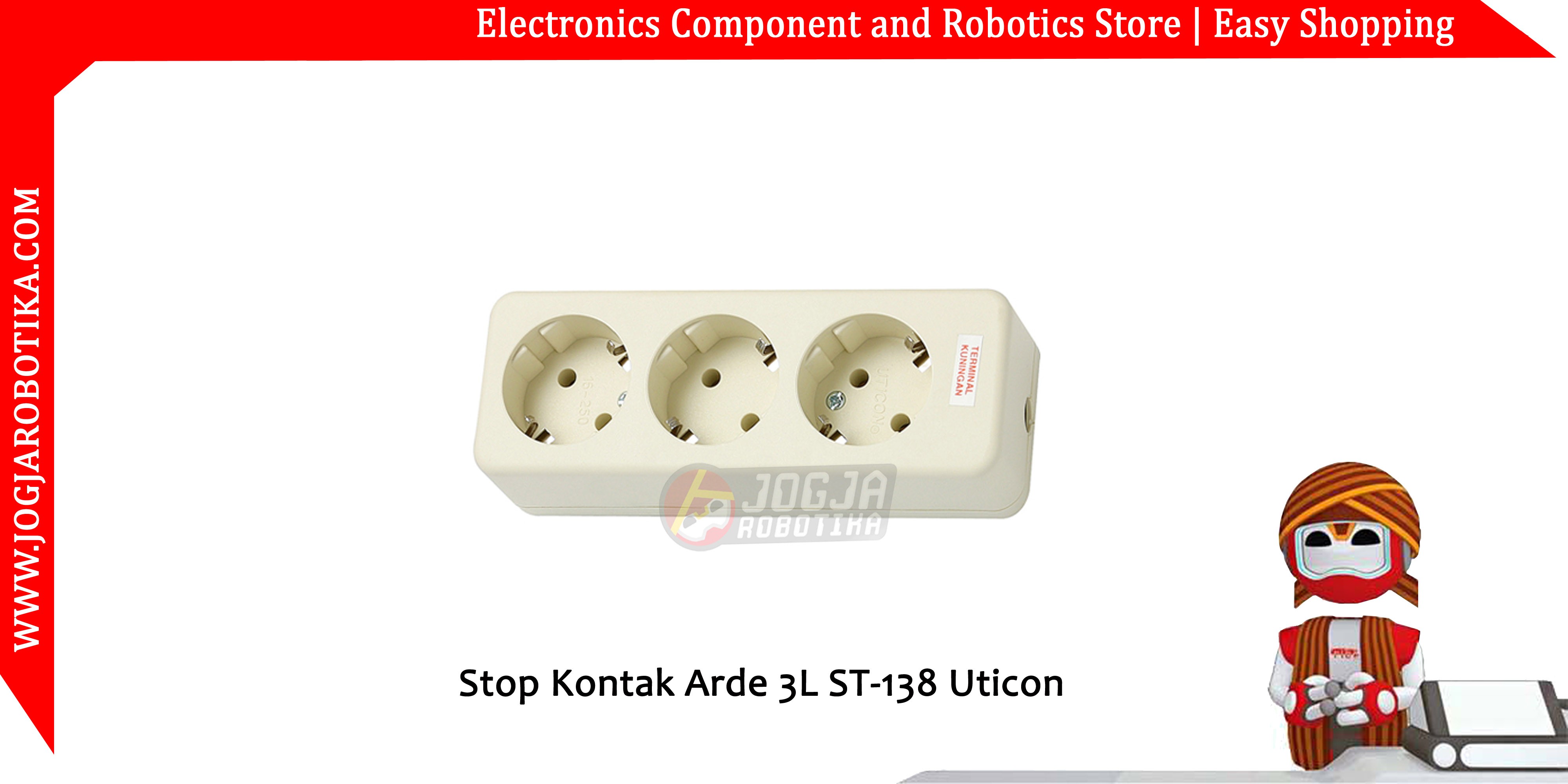 Stop Kontak Arde 3L ST-138 Uticon