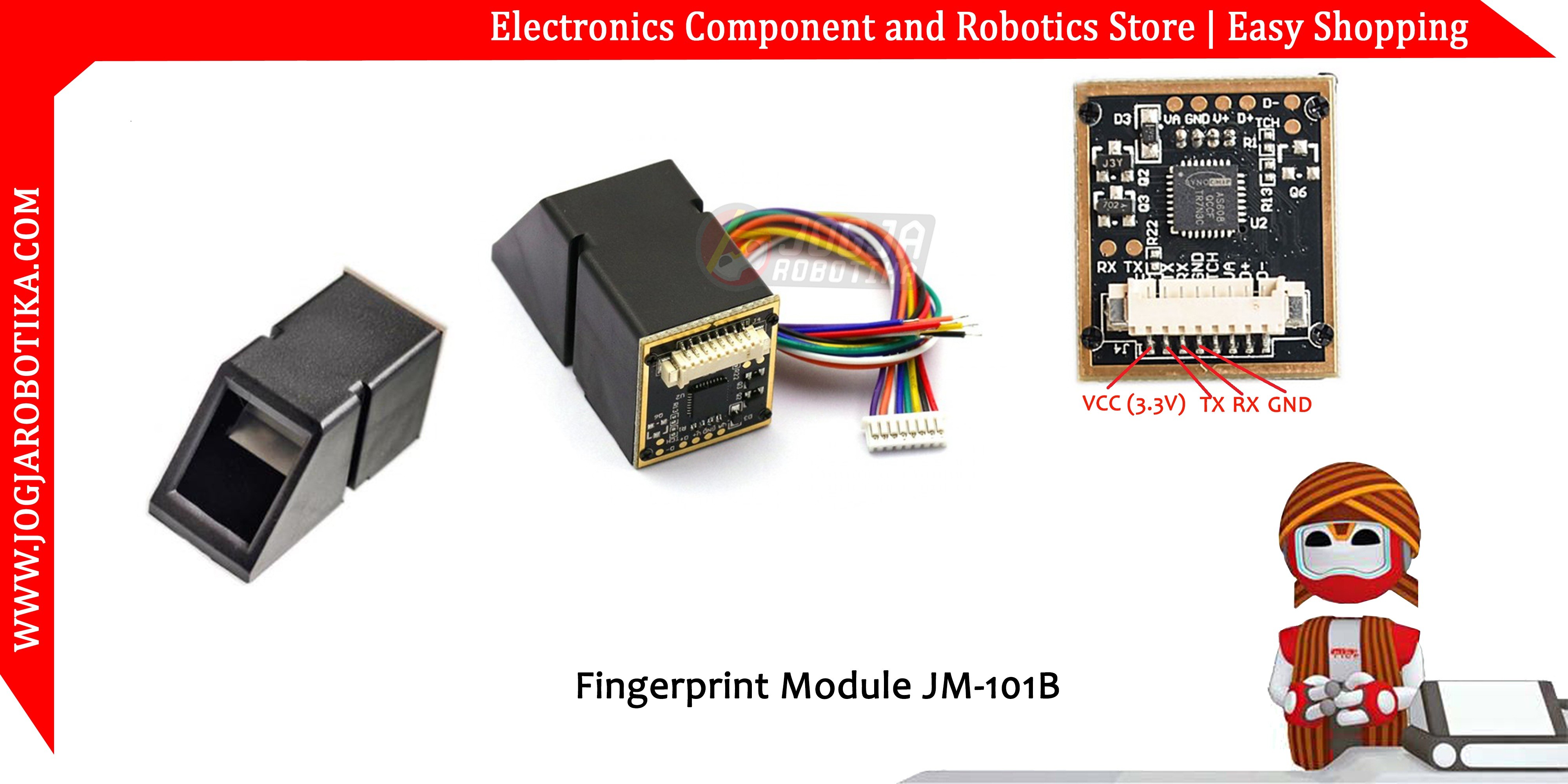 AS608 Optical Fingerprint Module JM-101