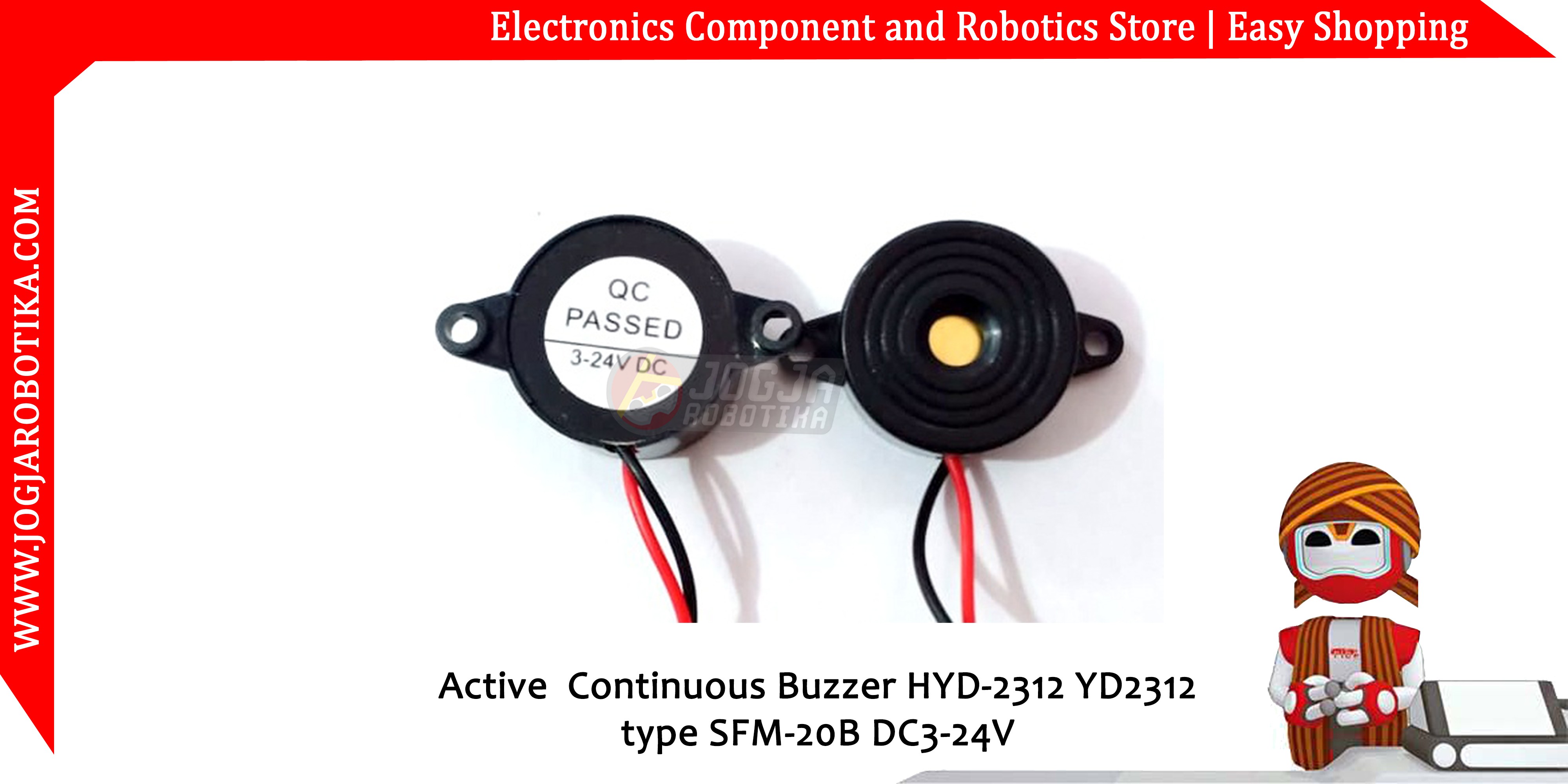 Active Continuous Buzzer HYD-2312 YD2312 type SFM-20B DC 3-24V