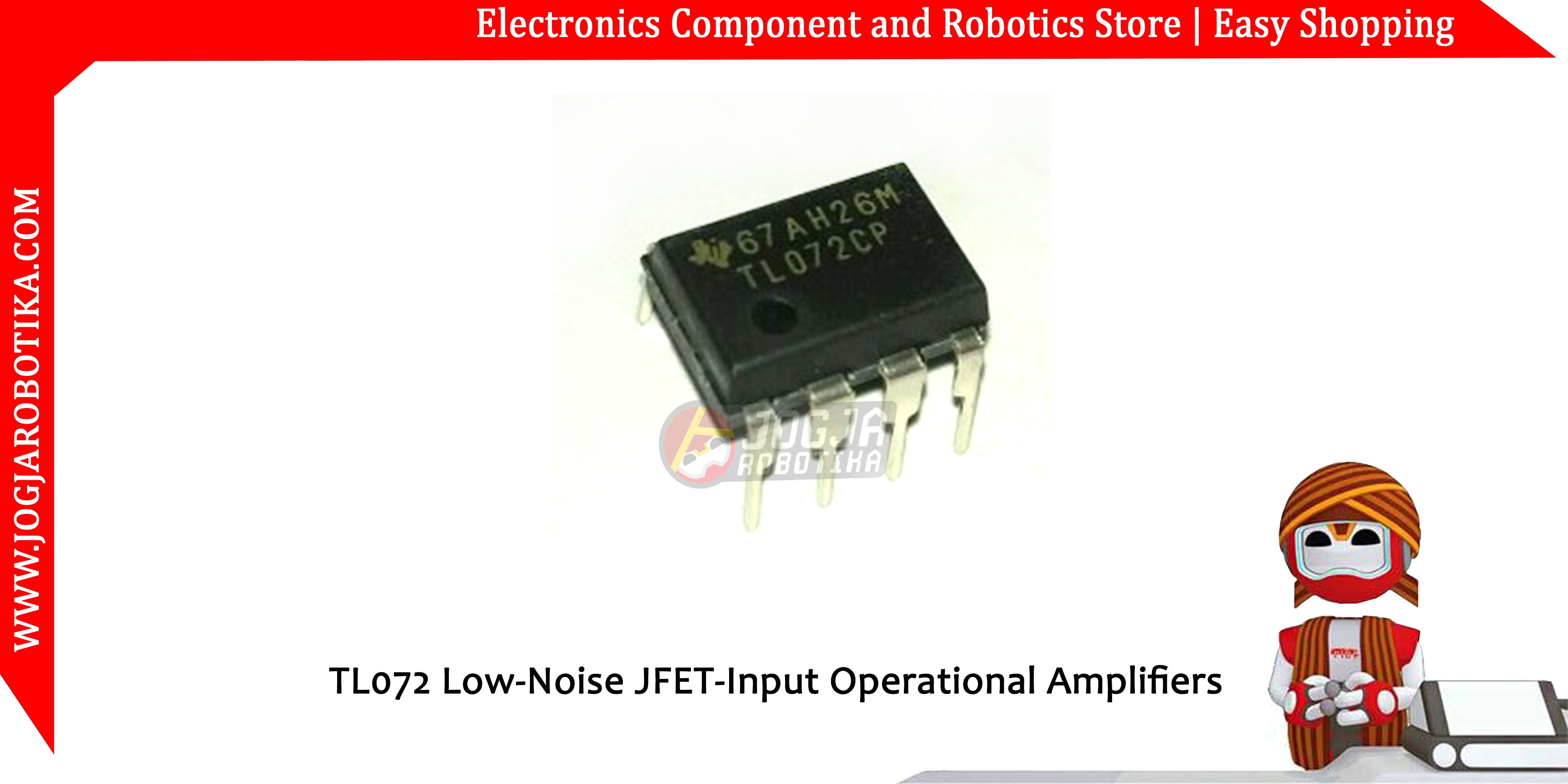 TL072 Low-Noise JFET-Input Operational Amplifiers