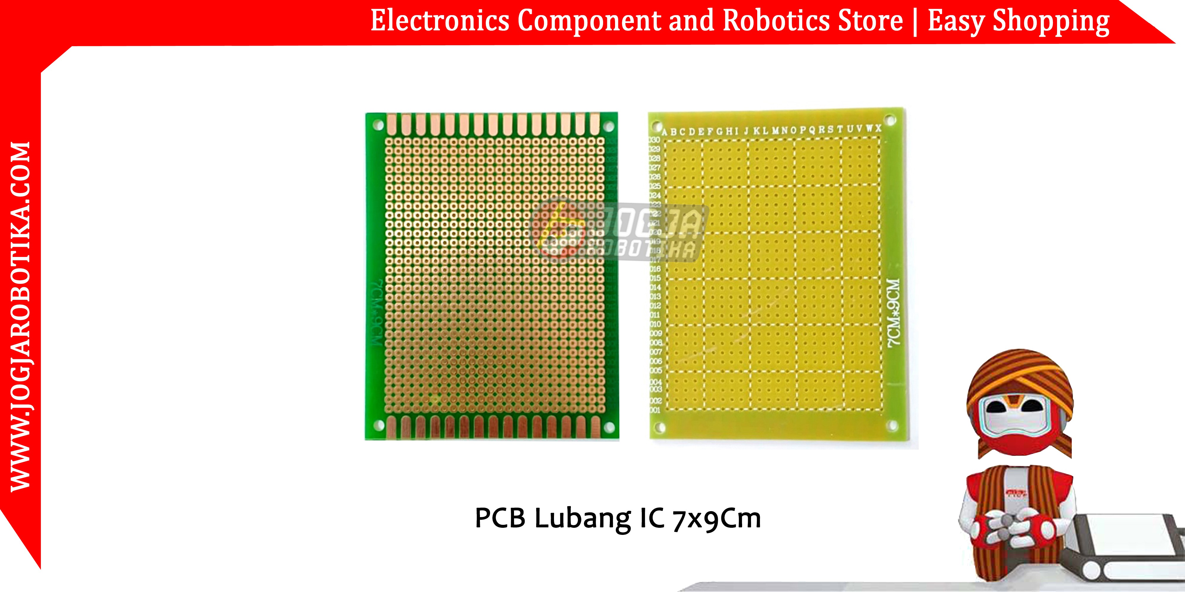 PCB Lubang IC 7x9Cm