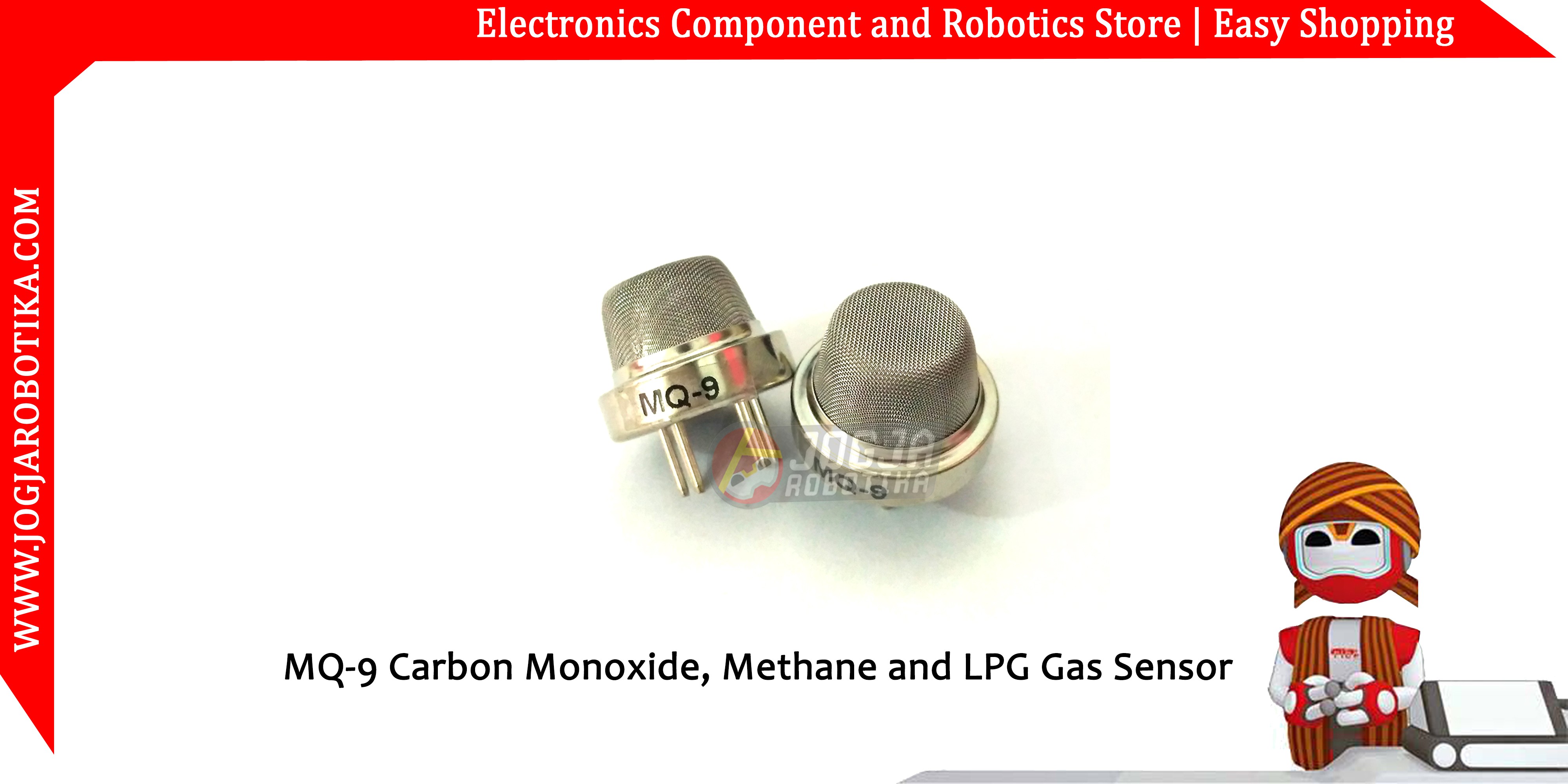 MQ-9 Carbon Monoxide, Methane and LPG Gas Sensor
