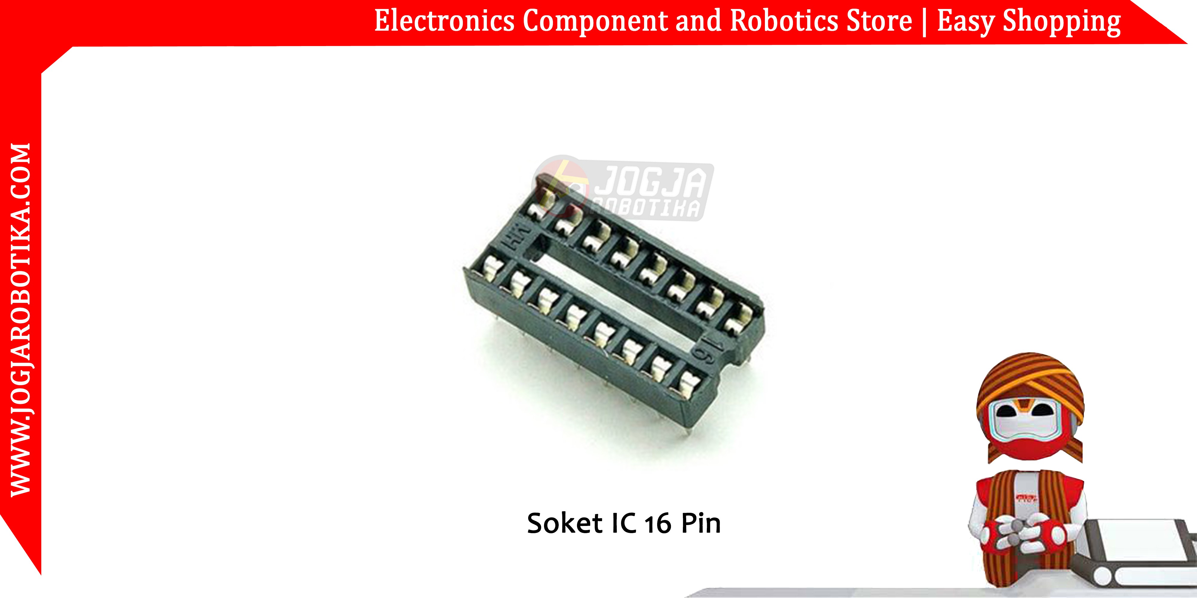 Soket IC 16 Pin