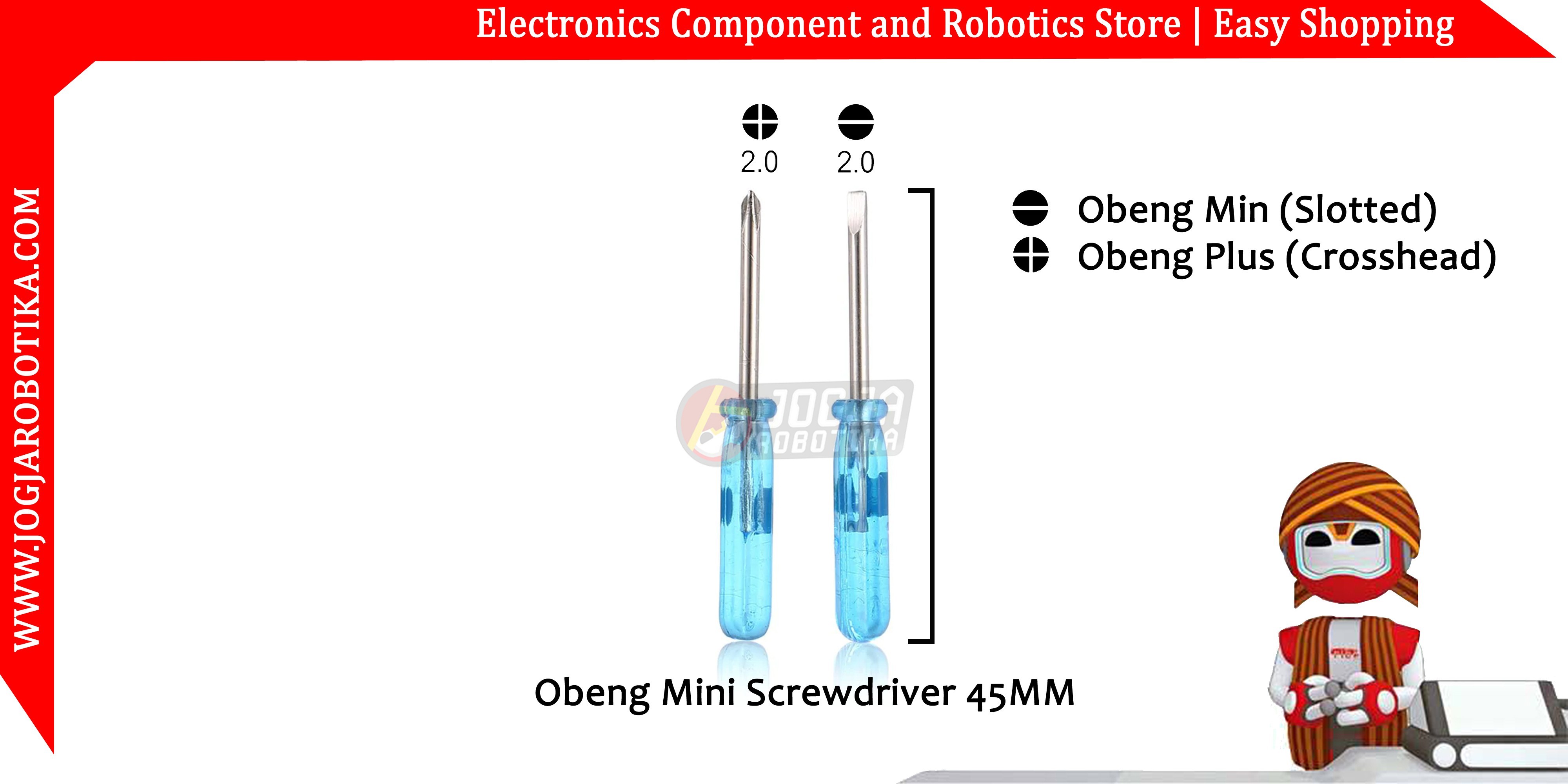 Obeng Mini Screwdriver 45MM-Plus/Crosshead