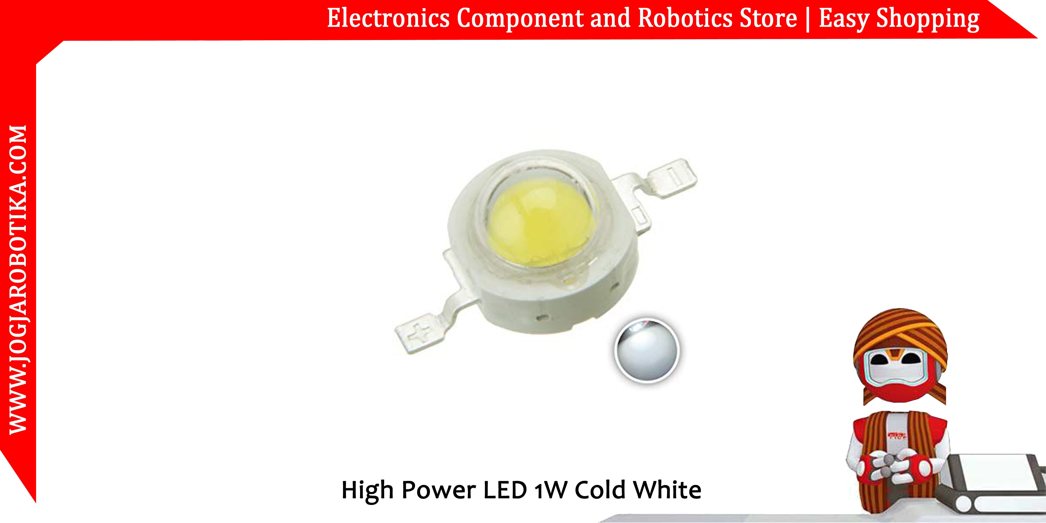 High Power LED 1W Cold White