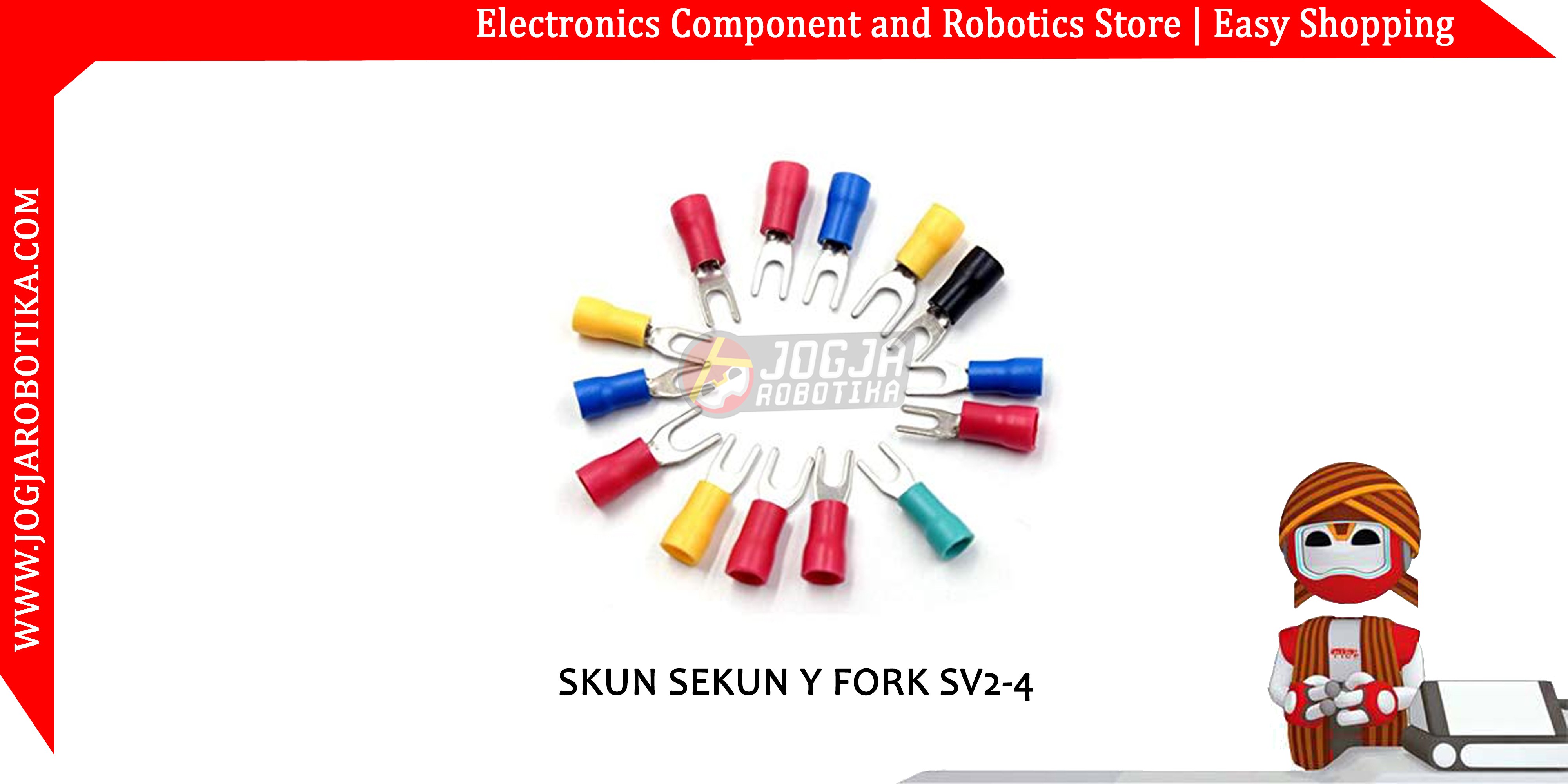 SKUN SEKUN Y FORK SV2-4- HITAM