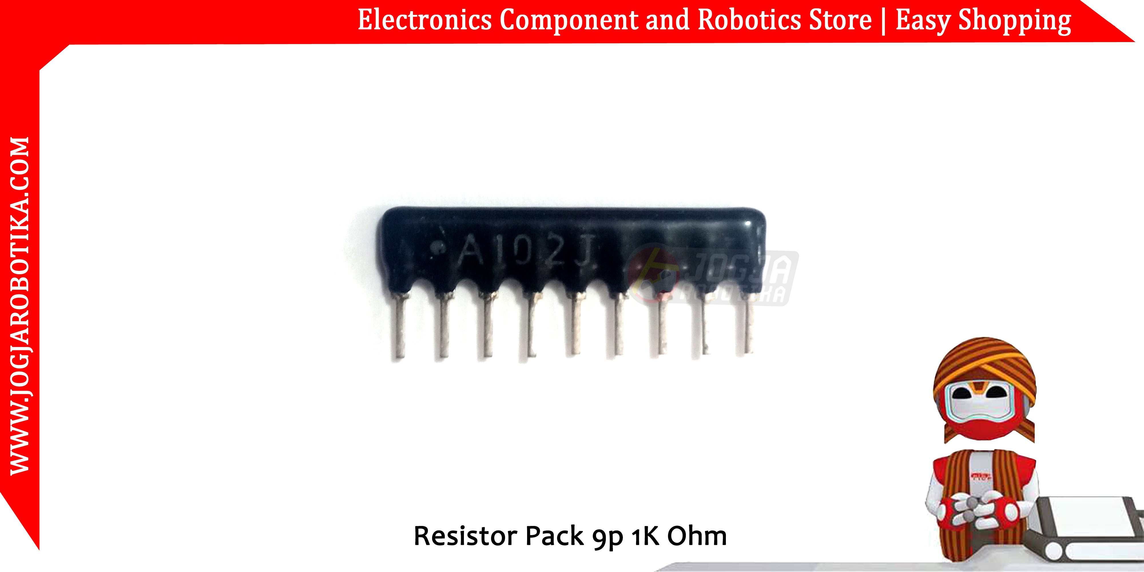 Resistor Pack 9p 1K Ohm