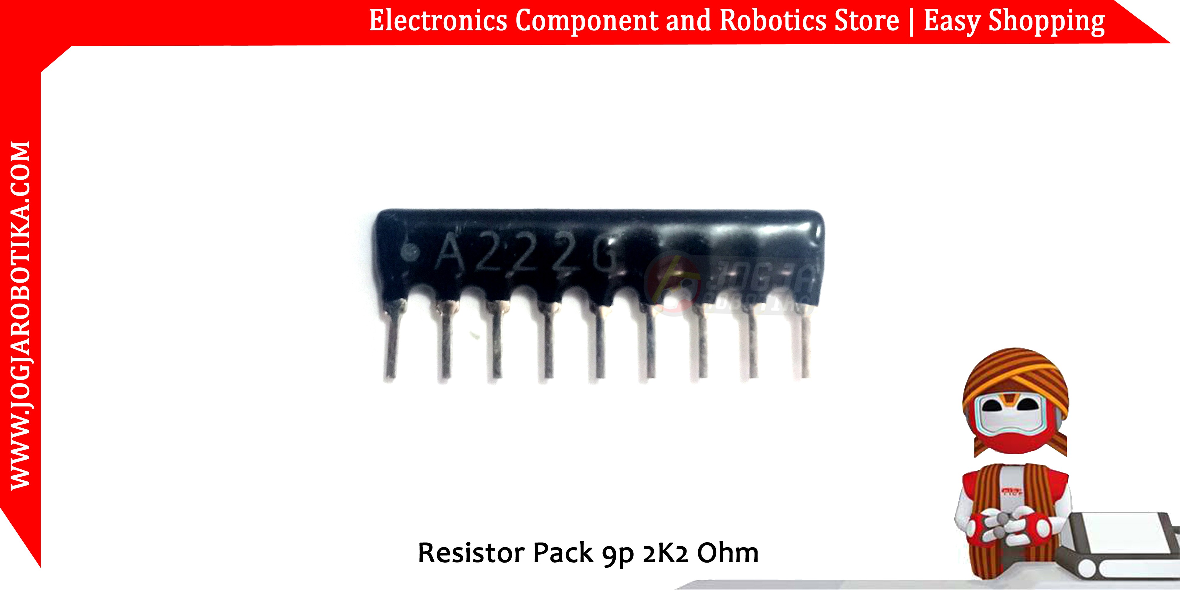 Resistor Pack 9p 2.2K Ohm
