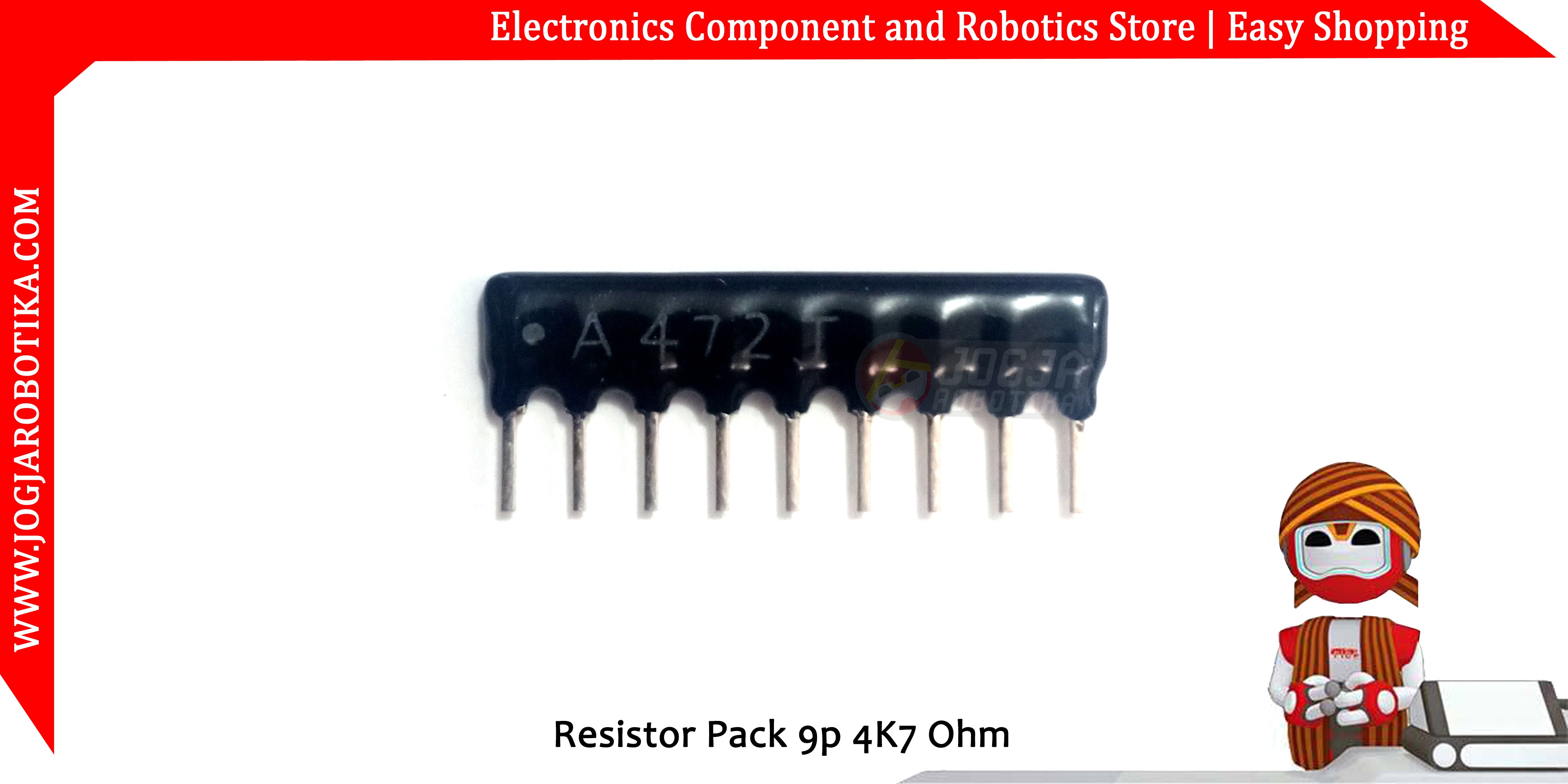 Resistor Pack 9p 4.7K Ohm