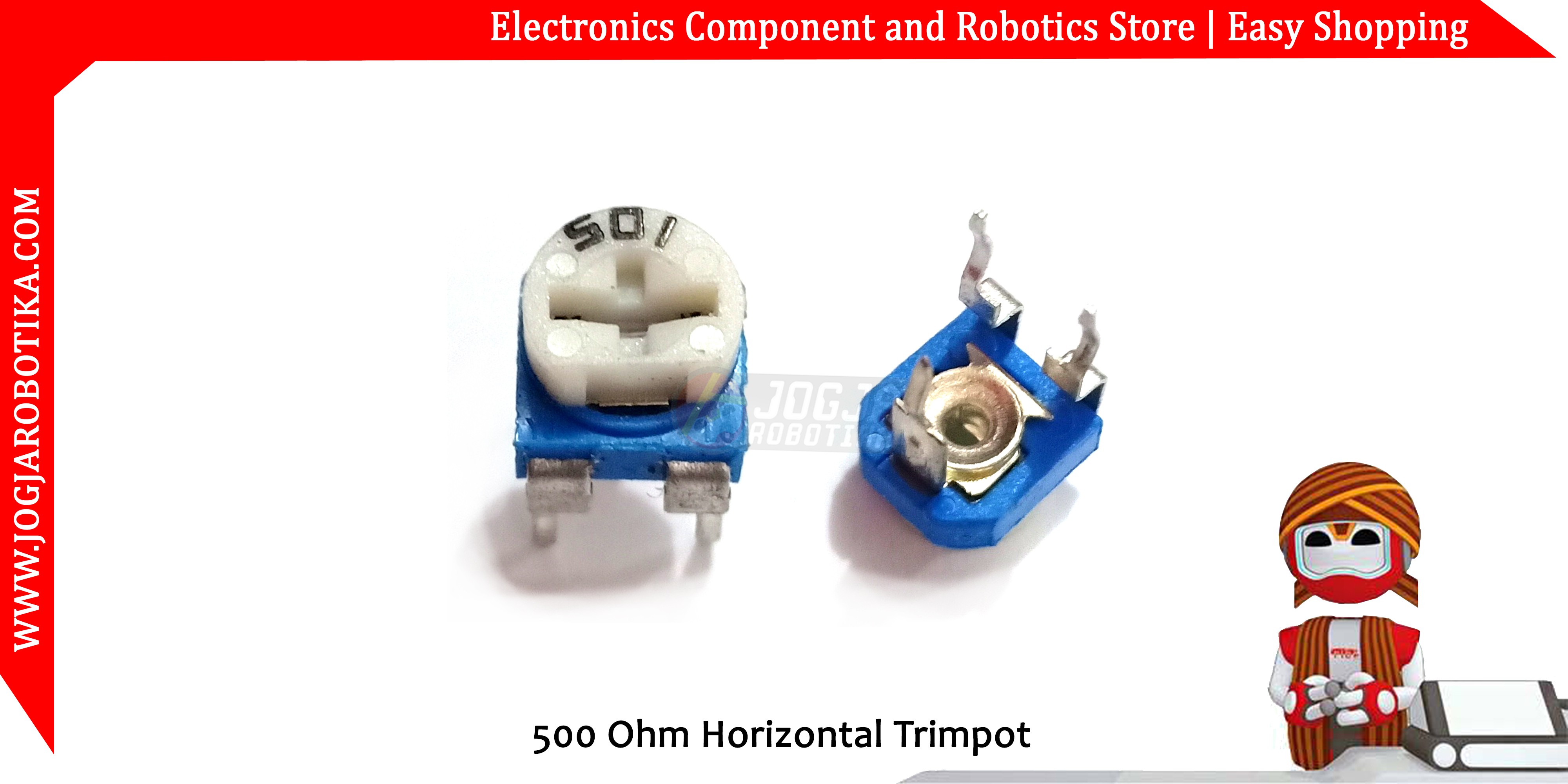 500 Ohm Horizontal Trimpot