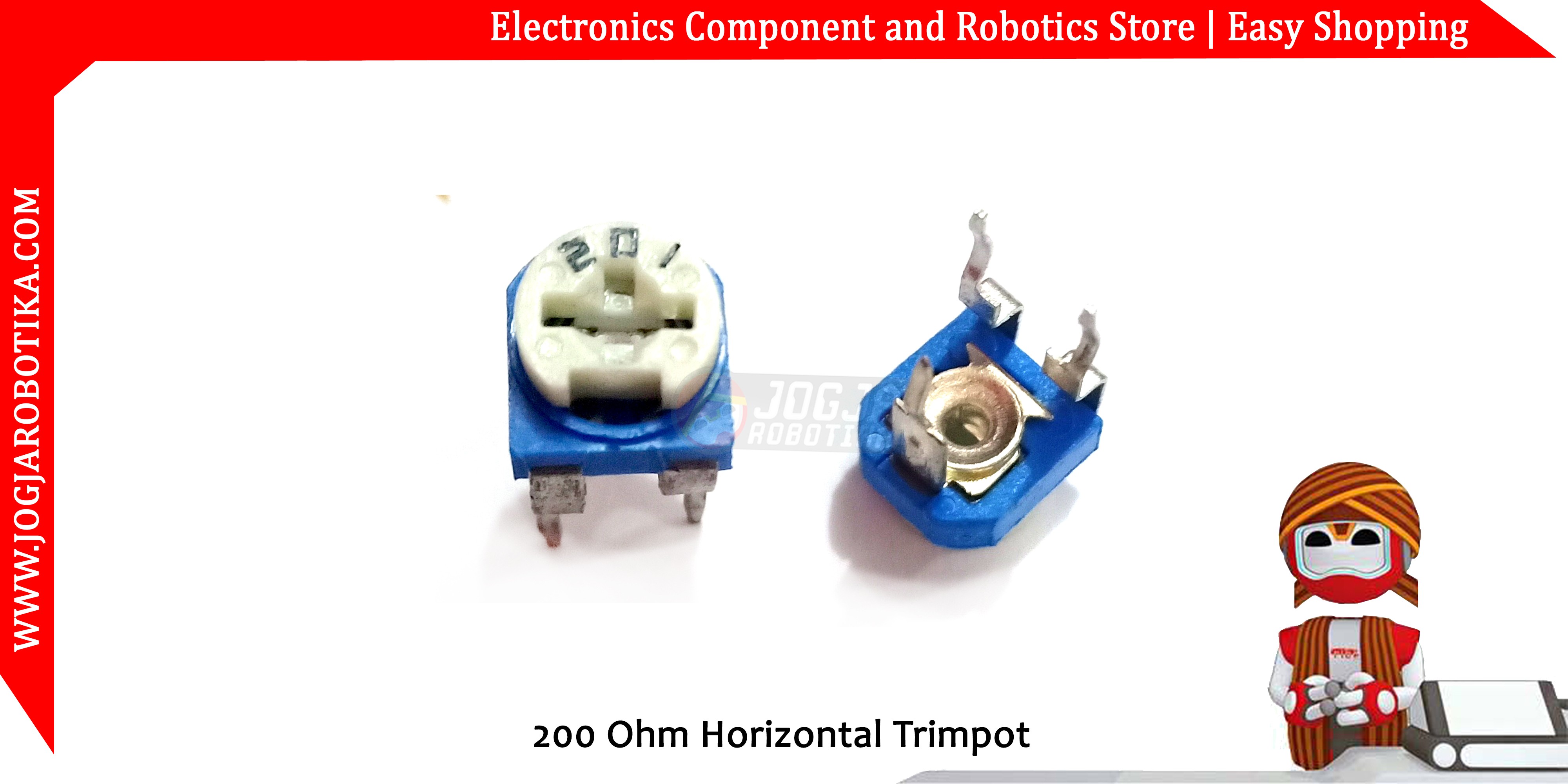 200 Ohm Horizontal Trimpot