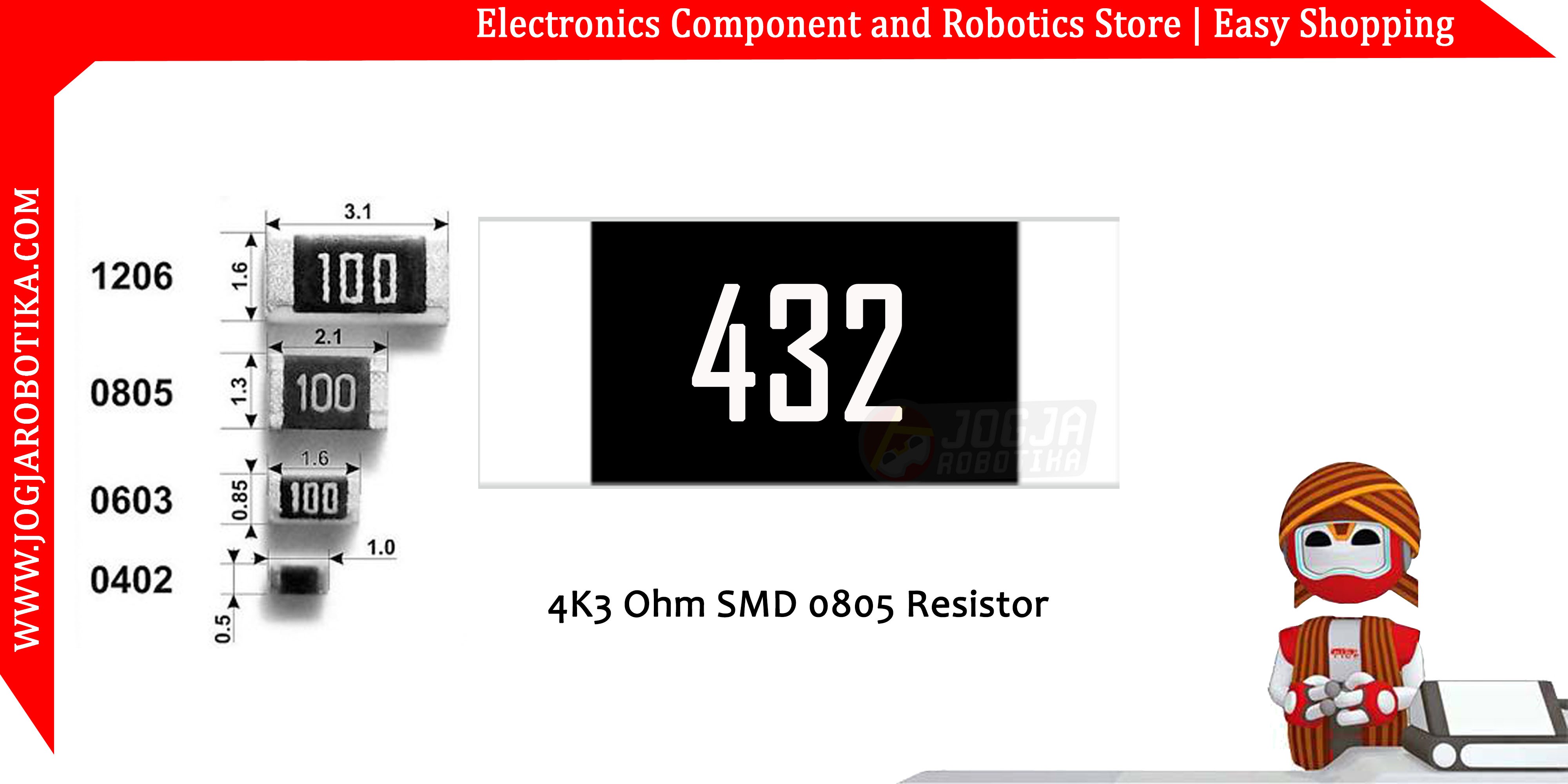 4K3 Ohm SMD0805 Resistor