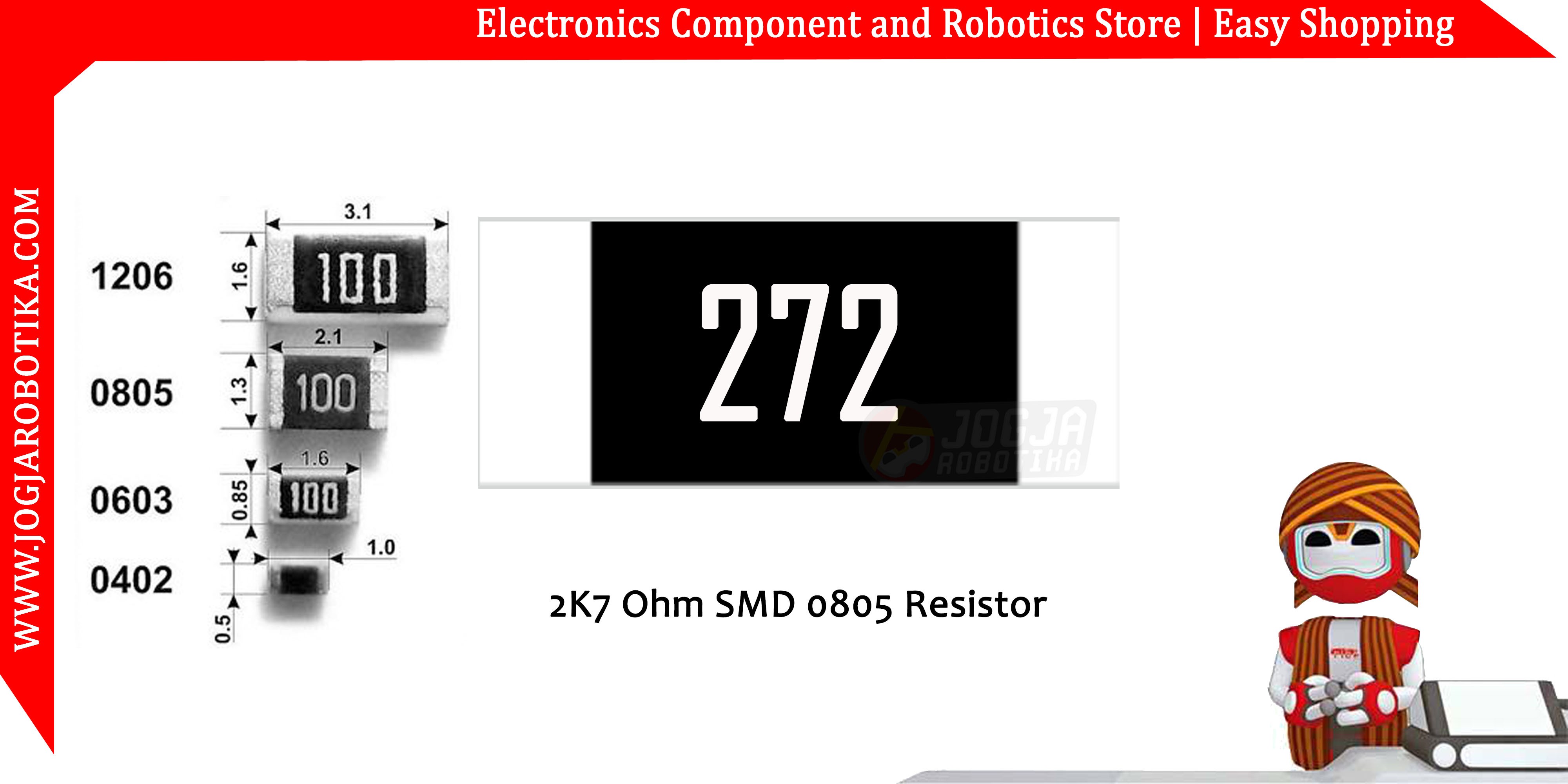 2K7 Ohm SMD0805 Resistor