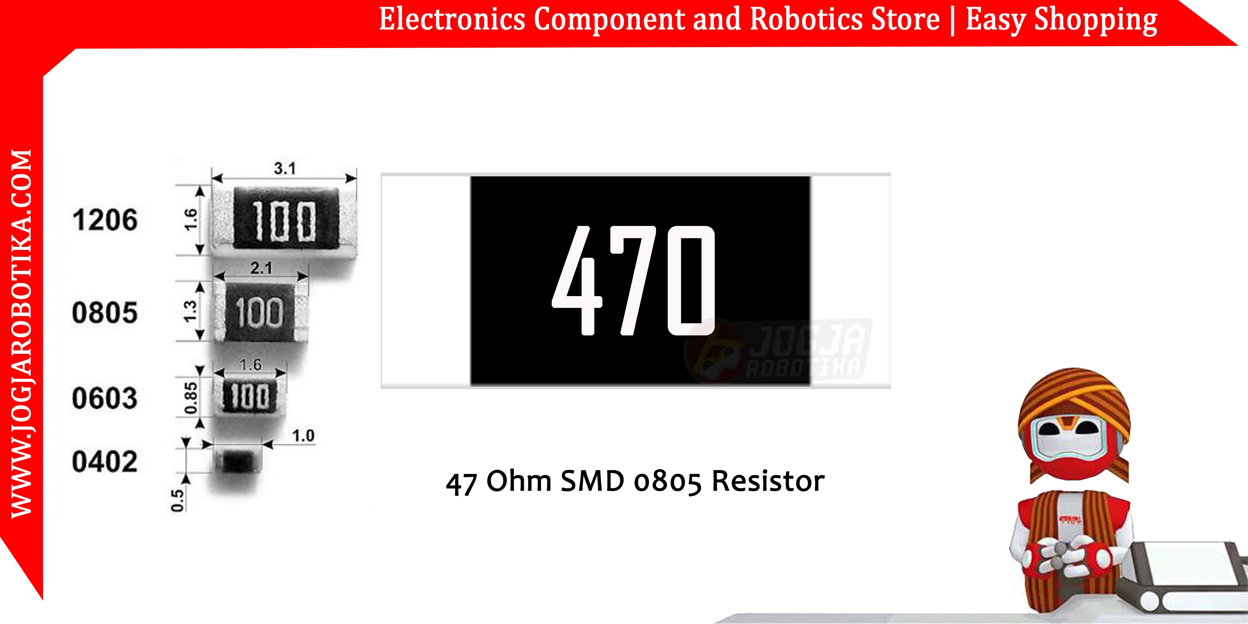 47 Ohm SMD0805 Resistor