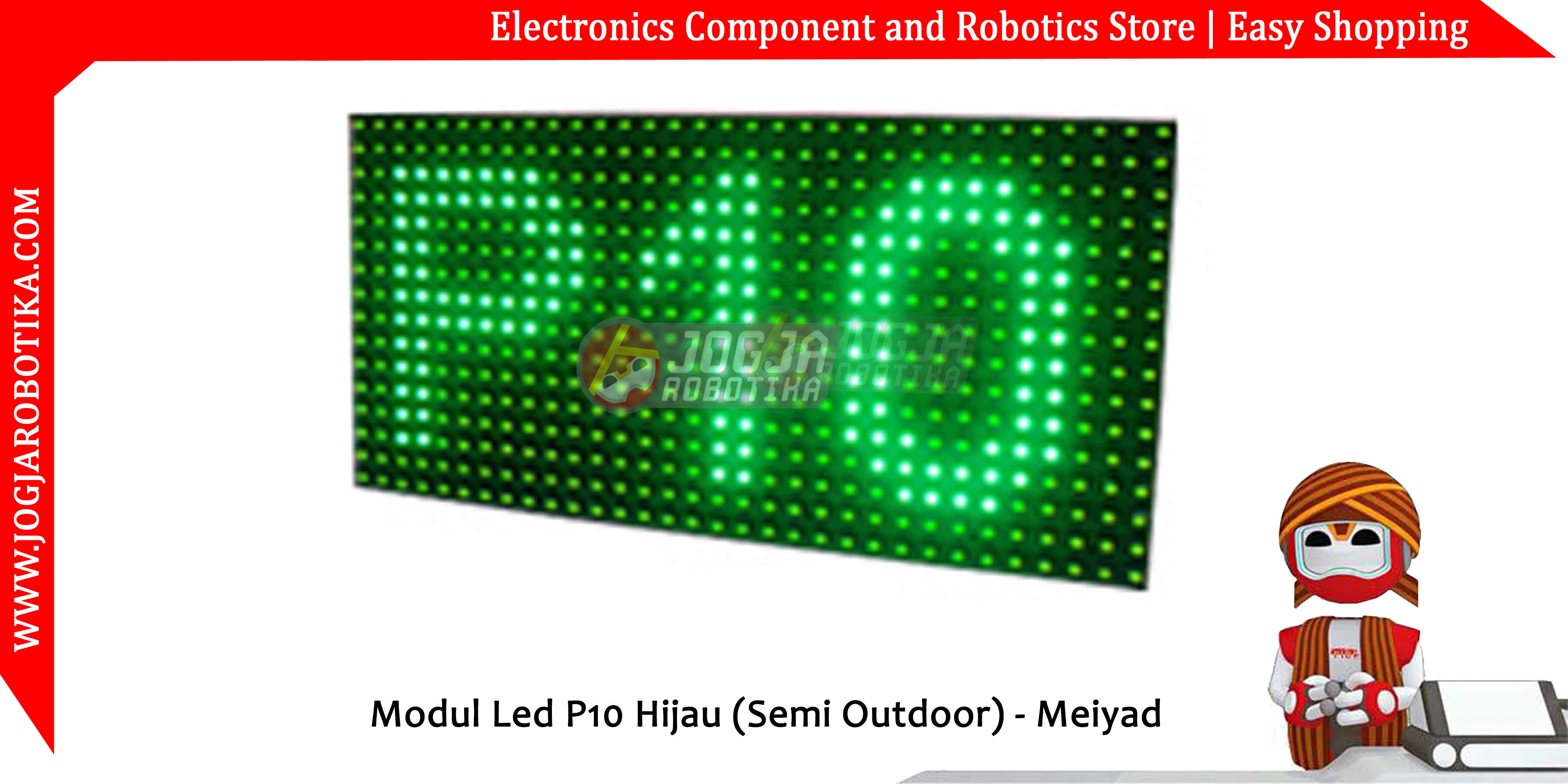 Modul Led P10 Hijau (Semi Outdoor) - Meiyad