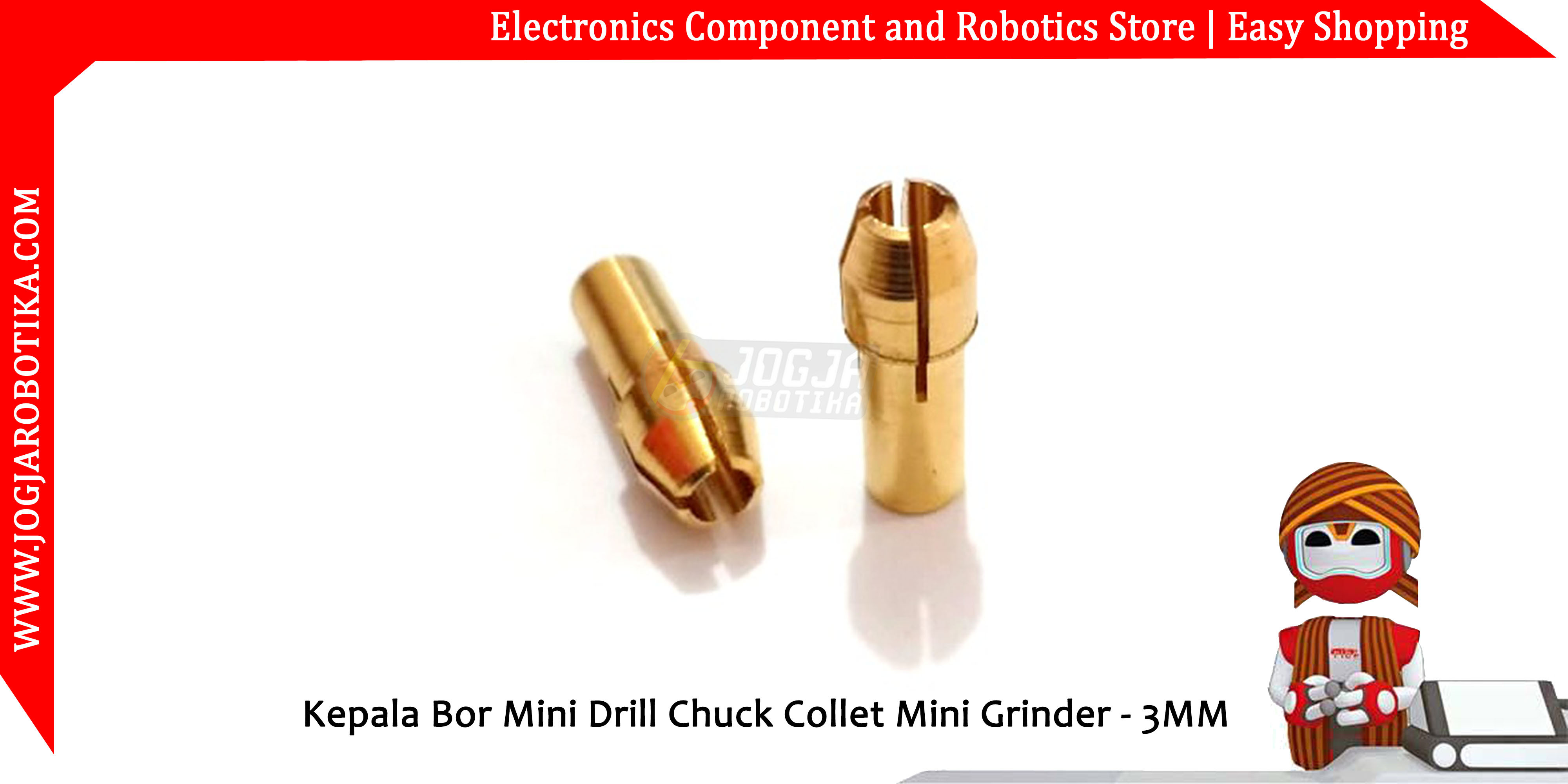 Kepala Bor Mini Drill Chuck Collet Mini Grinder-3MM