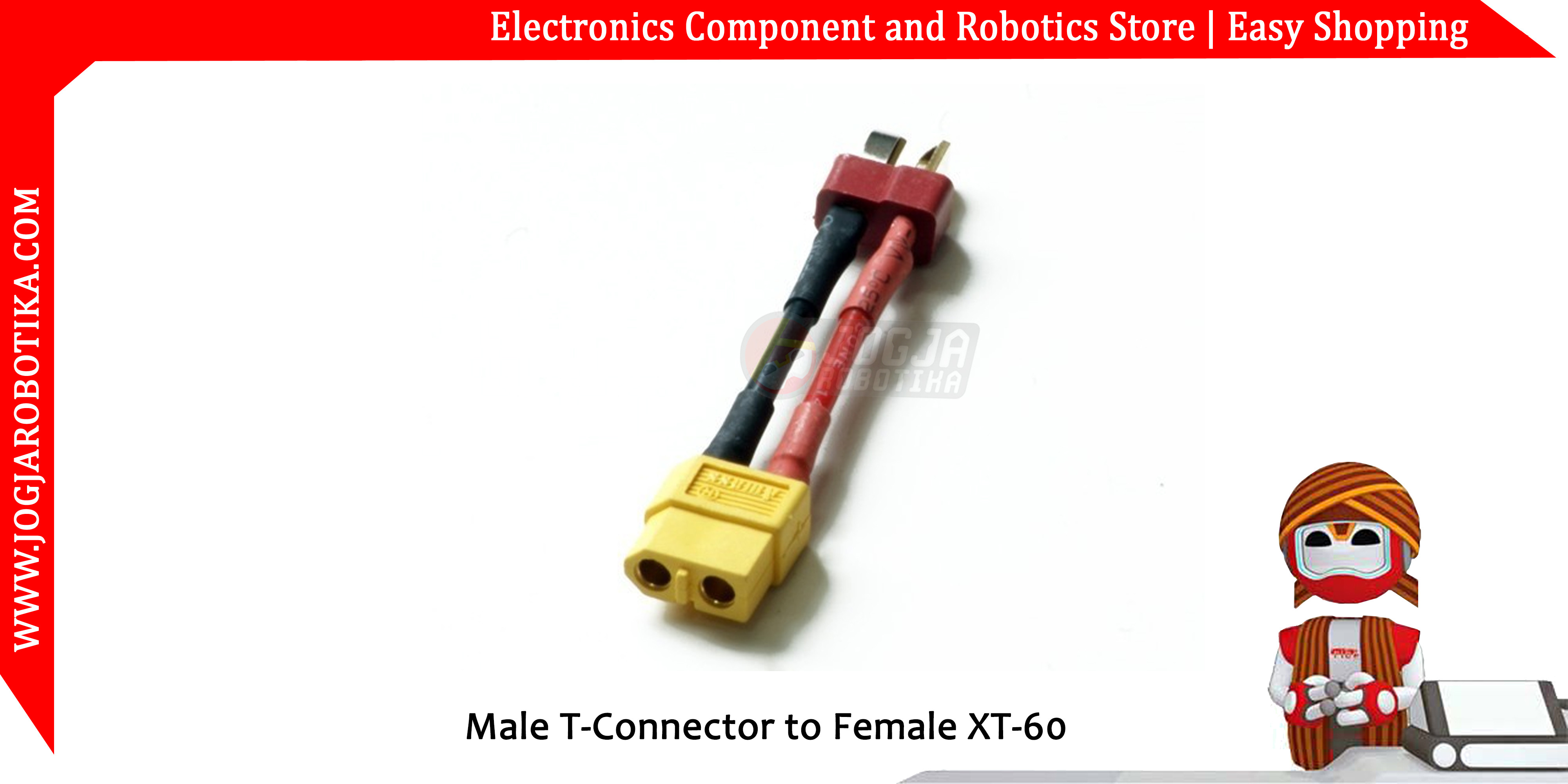 Male T Connector to Female XT60