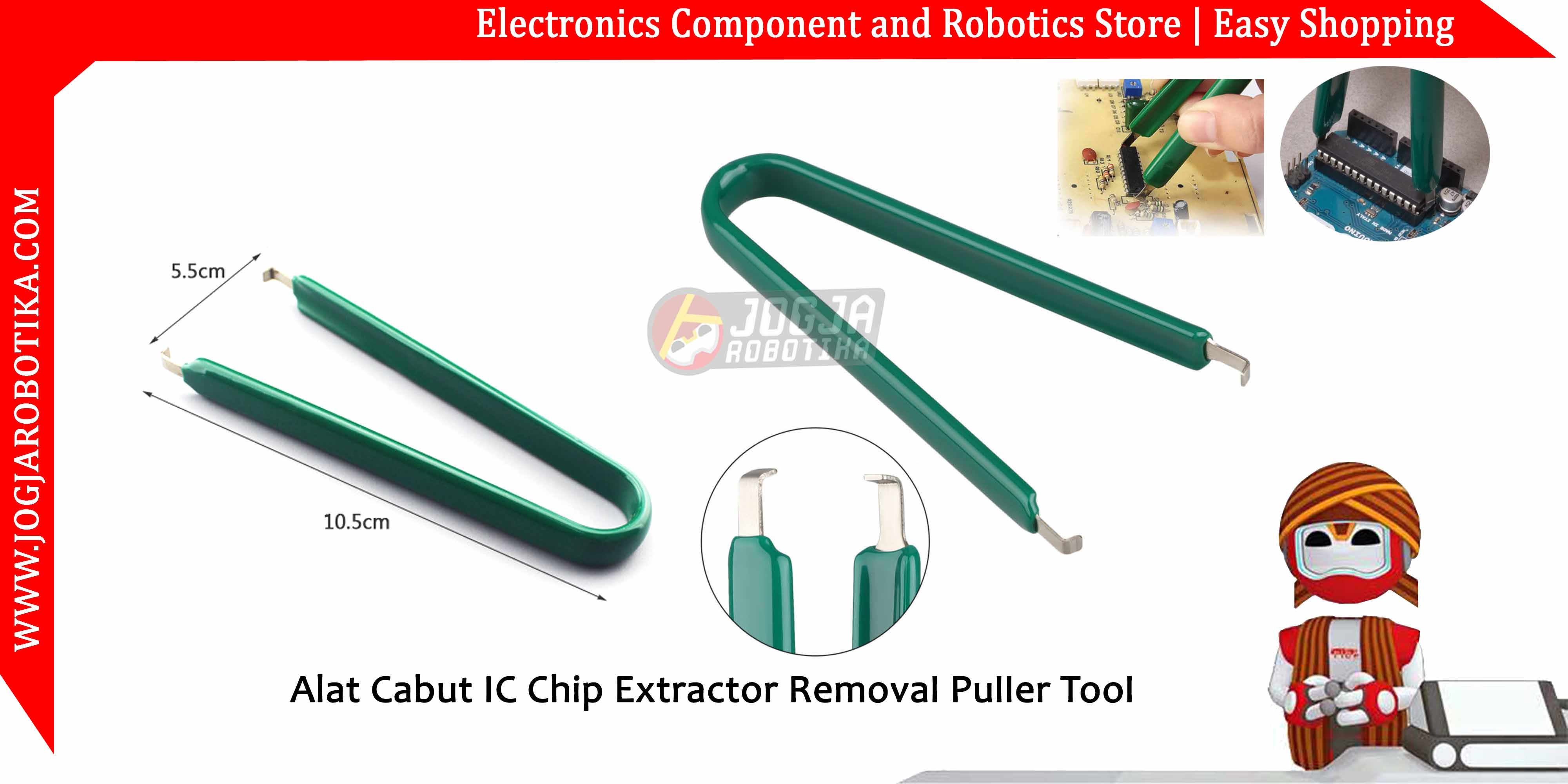 IC Extractor Alat Pencabut IC Pinset Alat Cabut IC Chip Extractor Removal Puller Tool