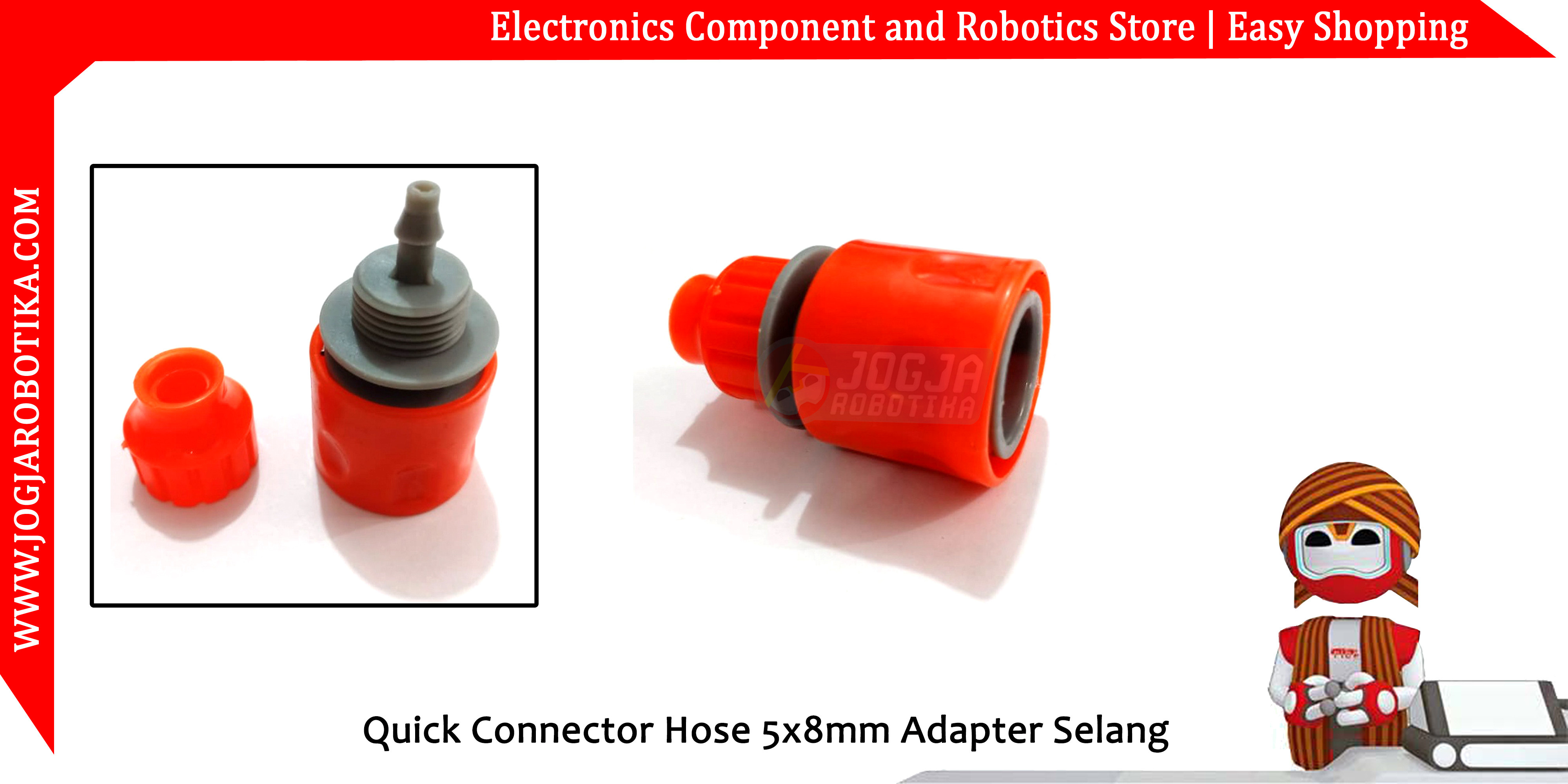 Quick Connector Female Nepel Coupling Hose Konektor Selang 4mm x 7mm