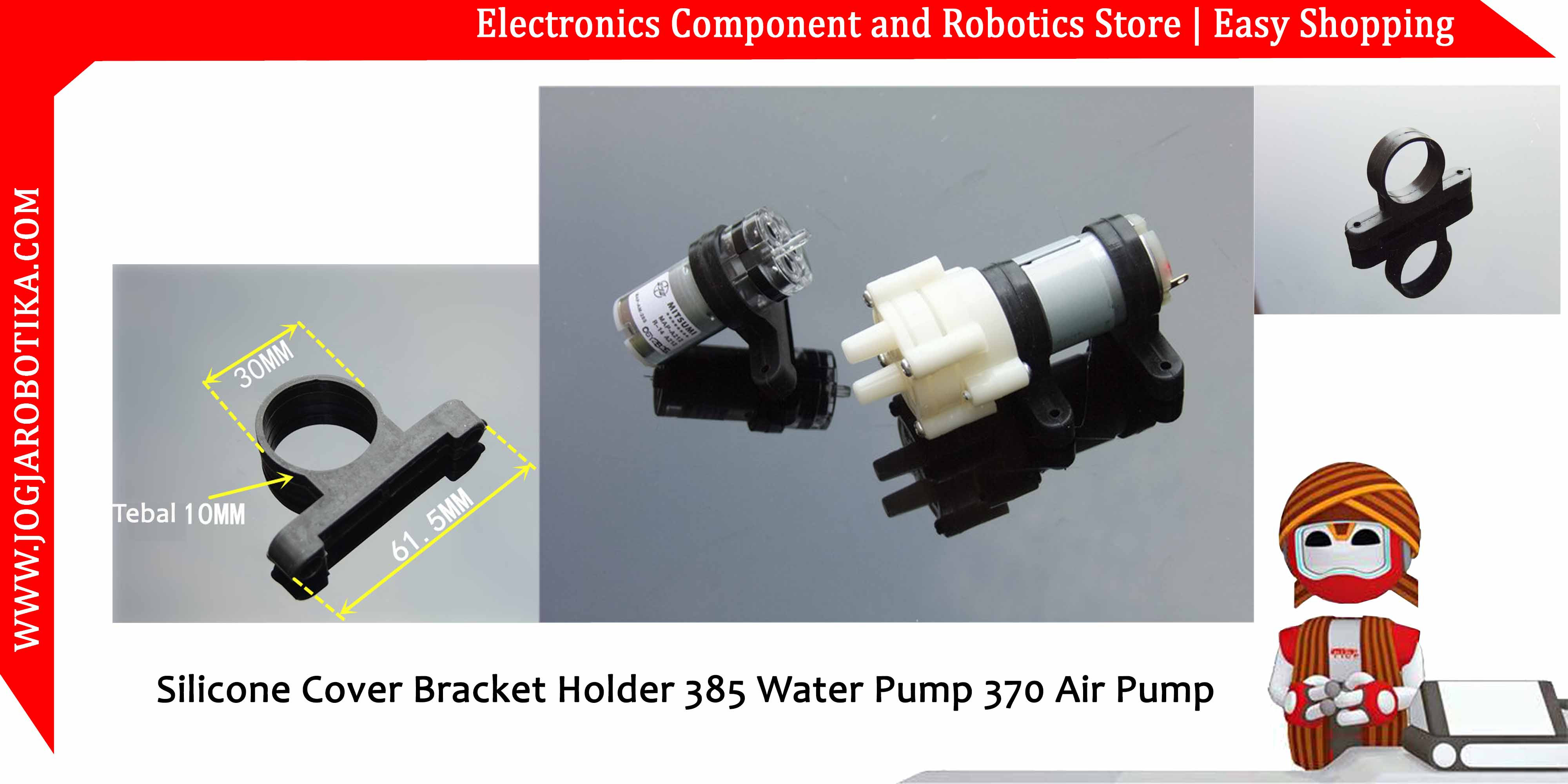 Silicone Cover Bracket Holder 385 Water Pump 370 Air Pump