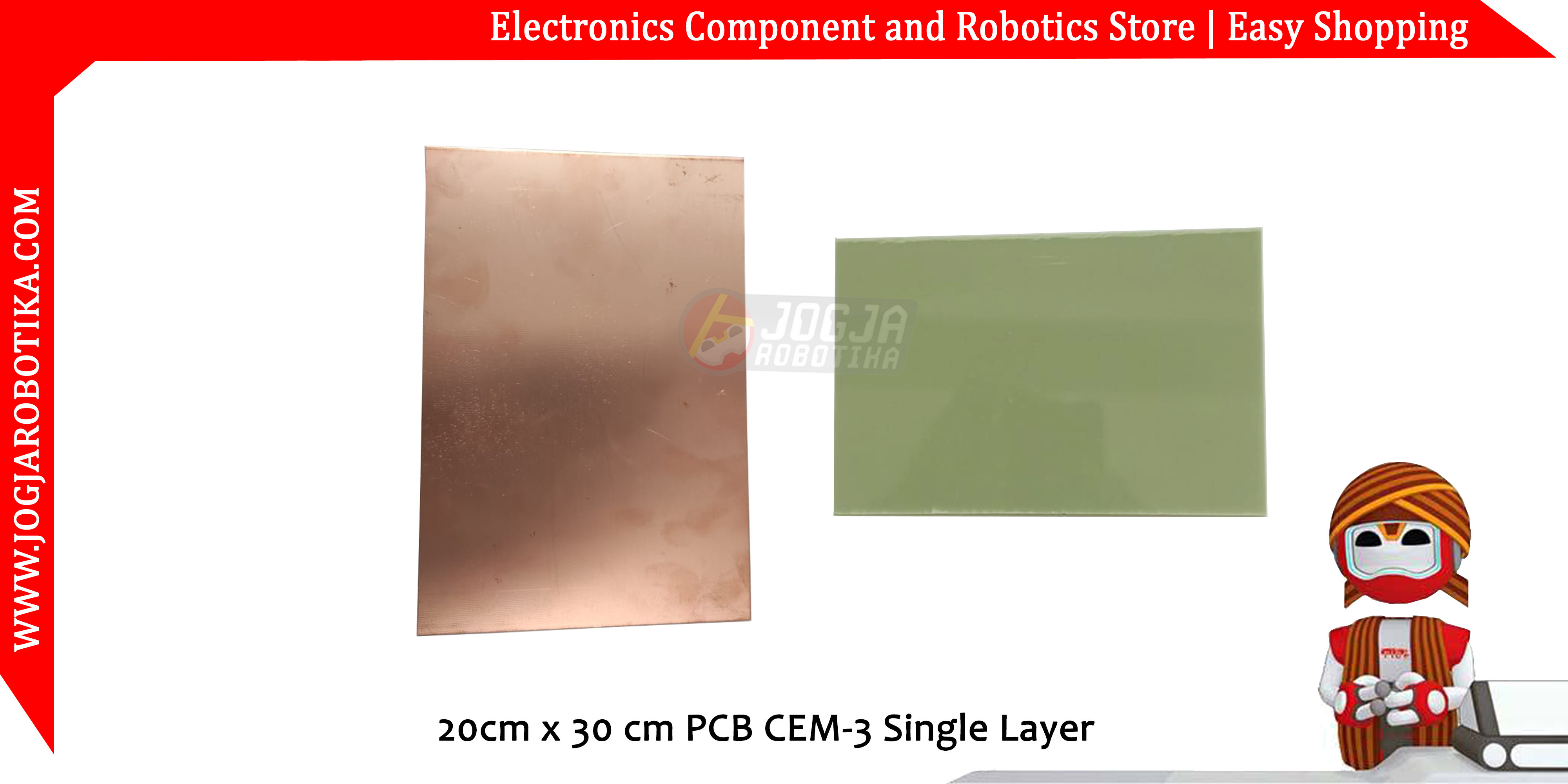 20cm x 30 cm PCB CEM-3 Single Layer