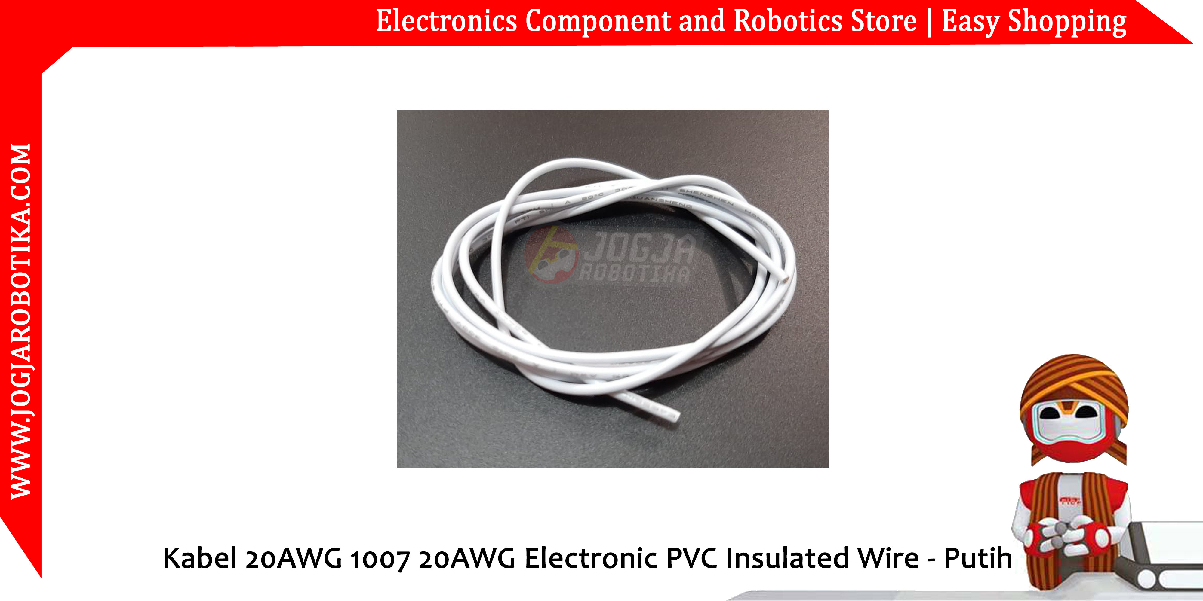 Kabel 20AWG 1007 20AWG Electronic PVC Insulated Wire - Hijau