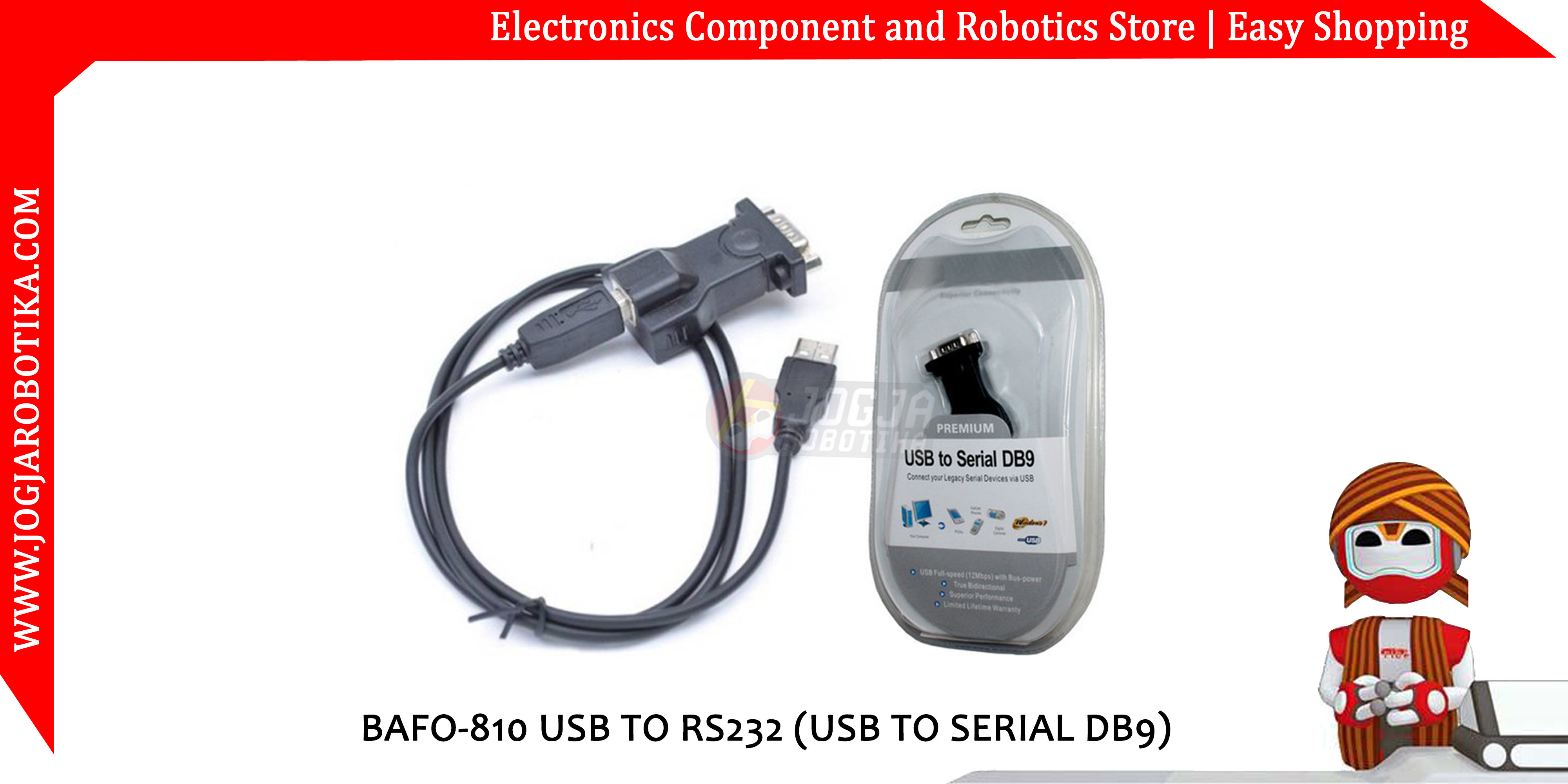 BAFO-810 USB to RS232 (USB to Serial DB9)