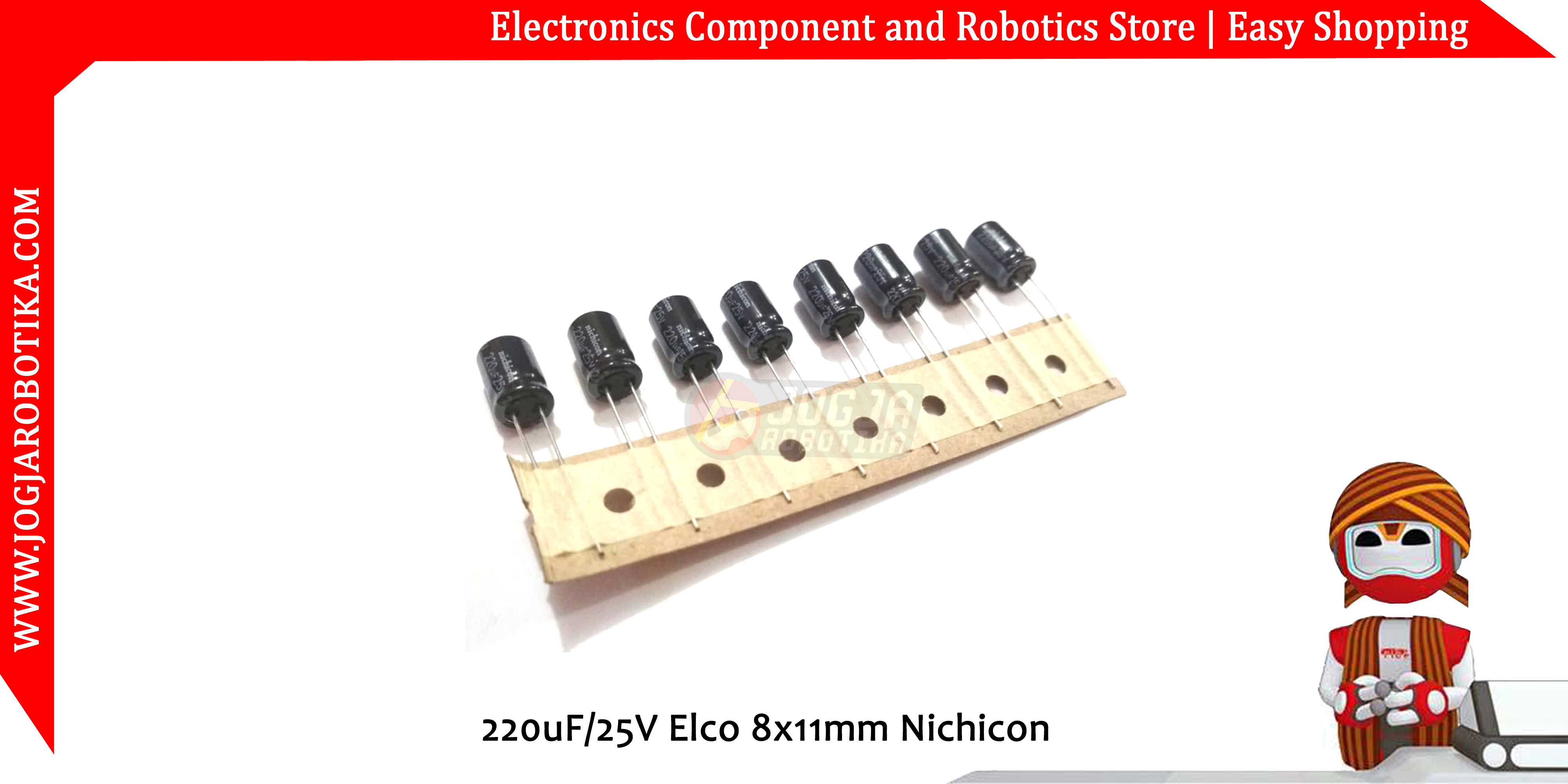 220uF/35V ELCO 10x12.5mm Rubycon