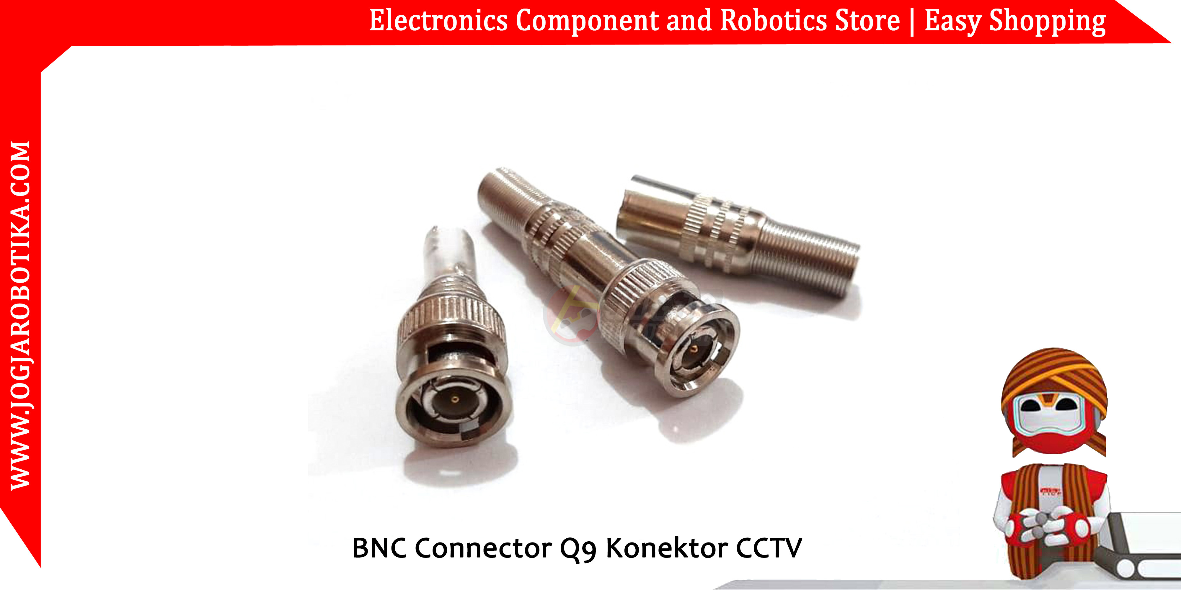 BNC Connector Q9 Konektor CCTV BNC Kabel Coaxial Male Model Baut