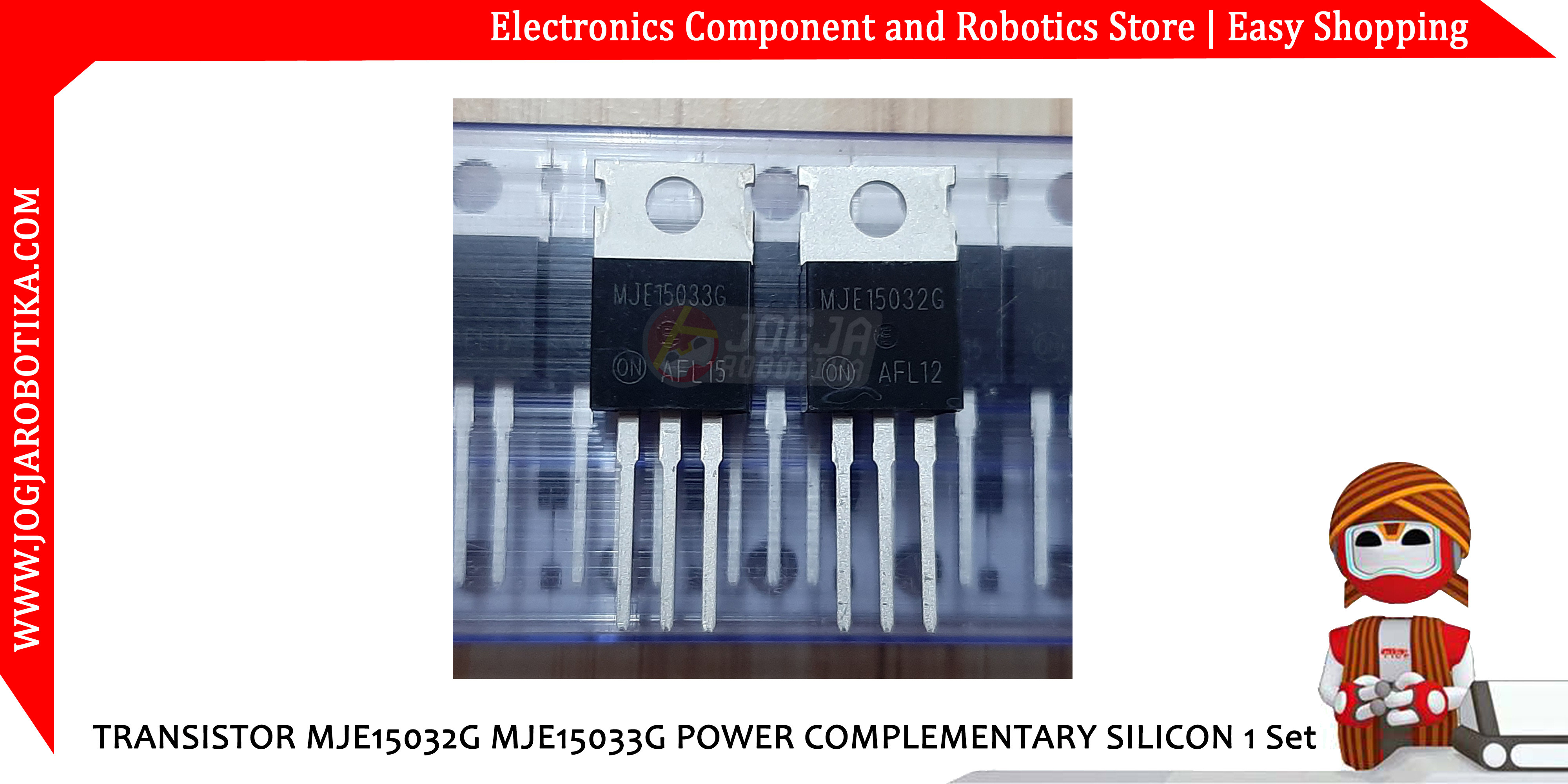 Transistor MJE15032G MJE15033G Power Complementary Silicon 1 Set