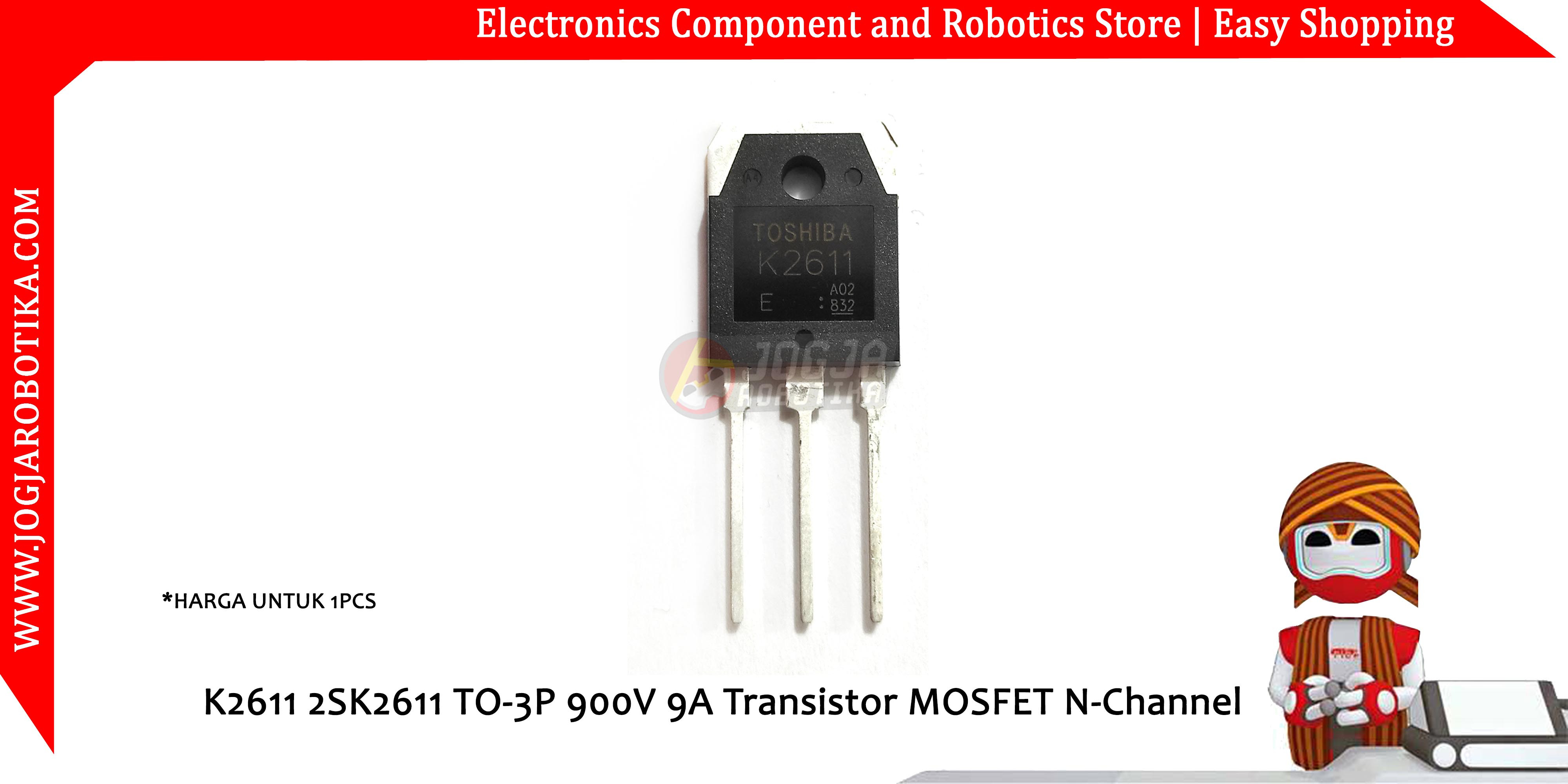 K2611 2SK2611 TO-3P 900V 9A Transistor MOSFET N-Channel