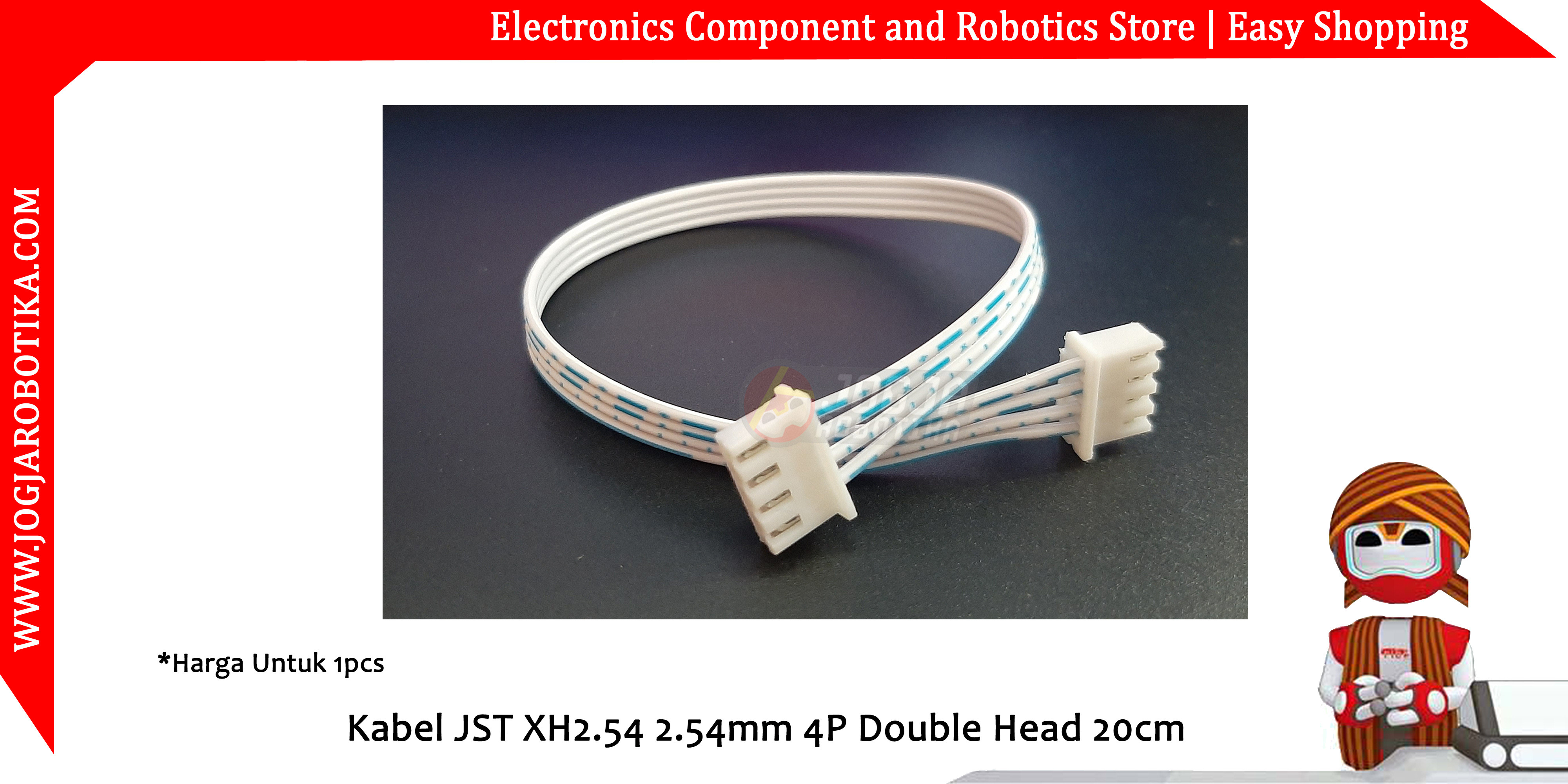 Kabel JST XH2.54 2.54mm 4P Double Head 20cm