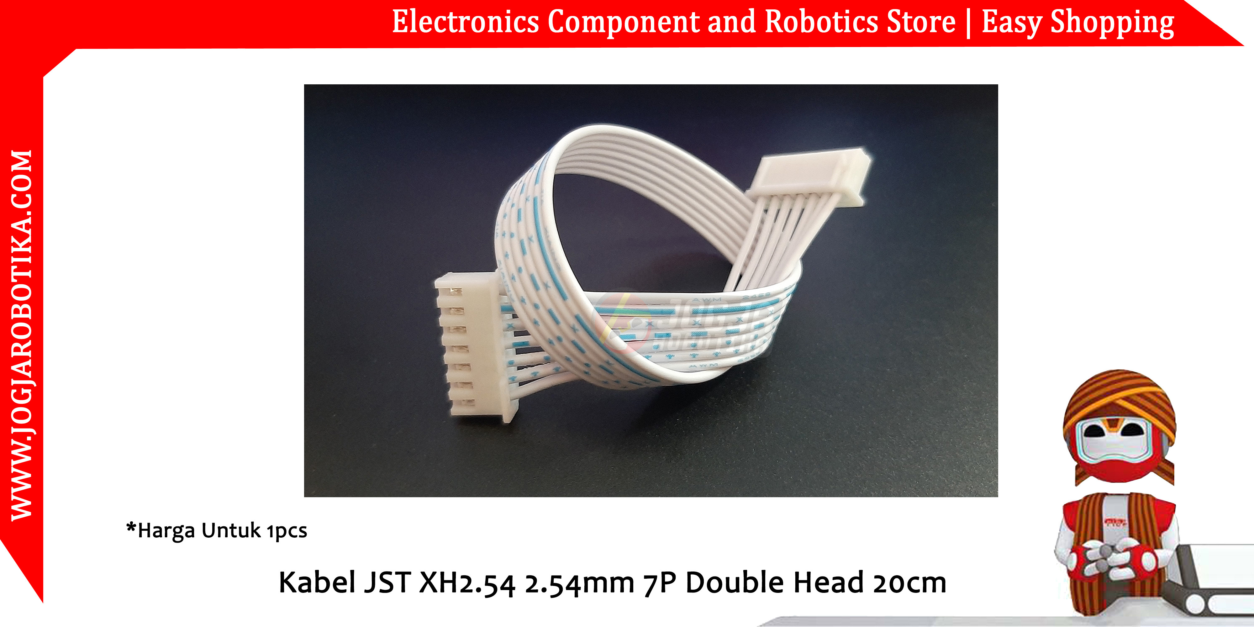 Kabel JST XH2.54 2.54mm 7P Double Head 20cm