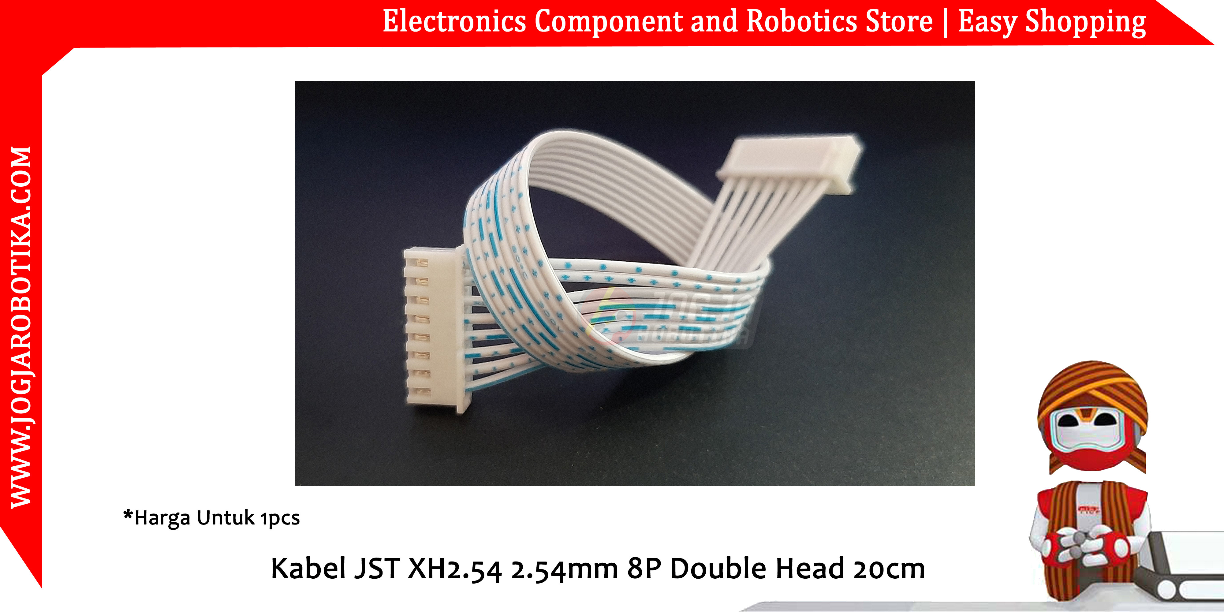 Kabel JST XH2.54 2.54mm 8P Double Head 20cm