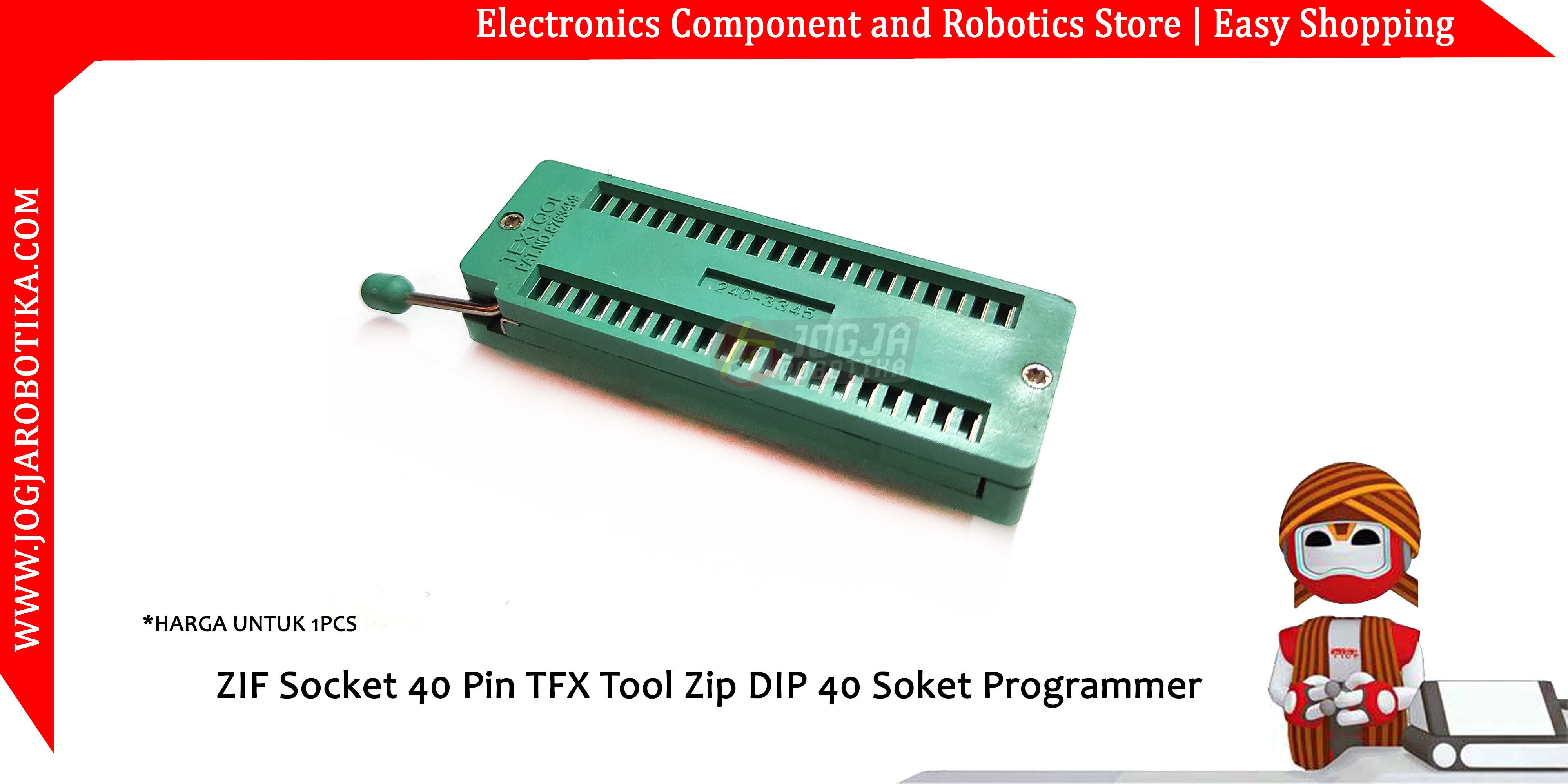 ZIF Socket 40 Pin TFX Tool Zip DIP 40 Soket Programmer