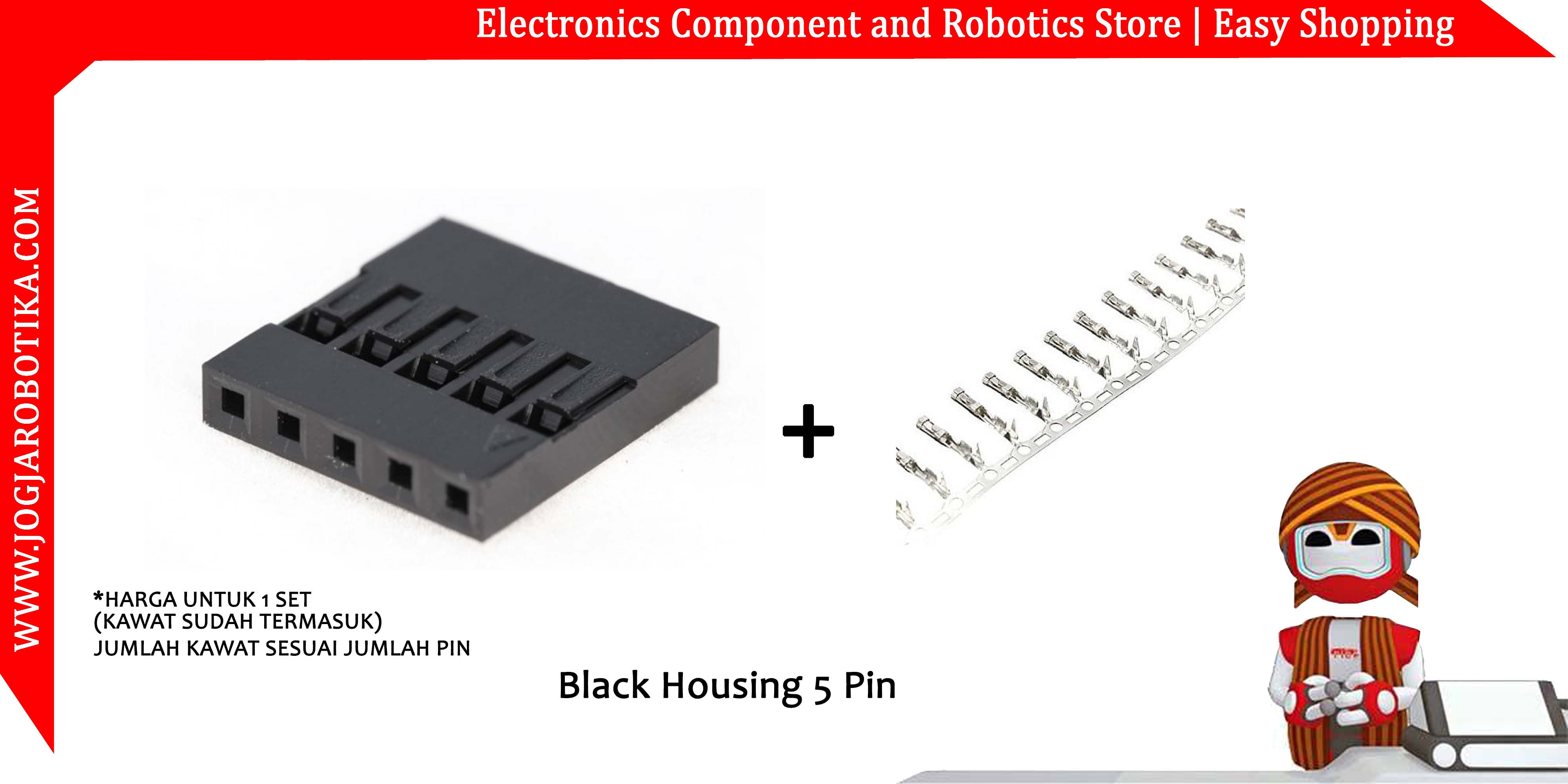 Black Housing 5 Pin