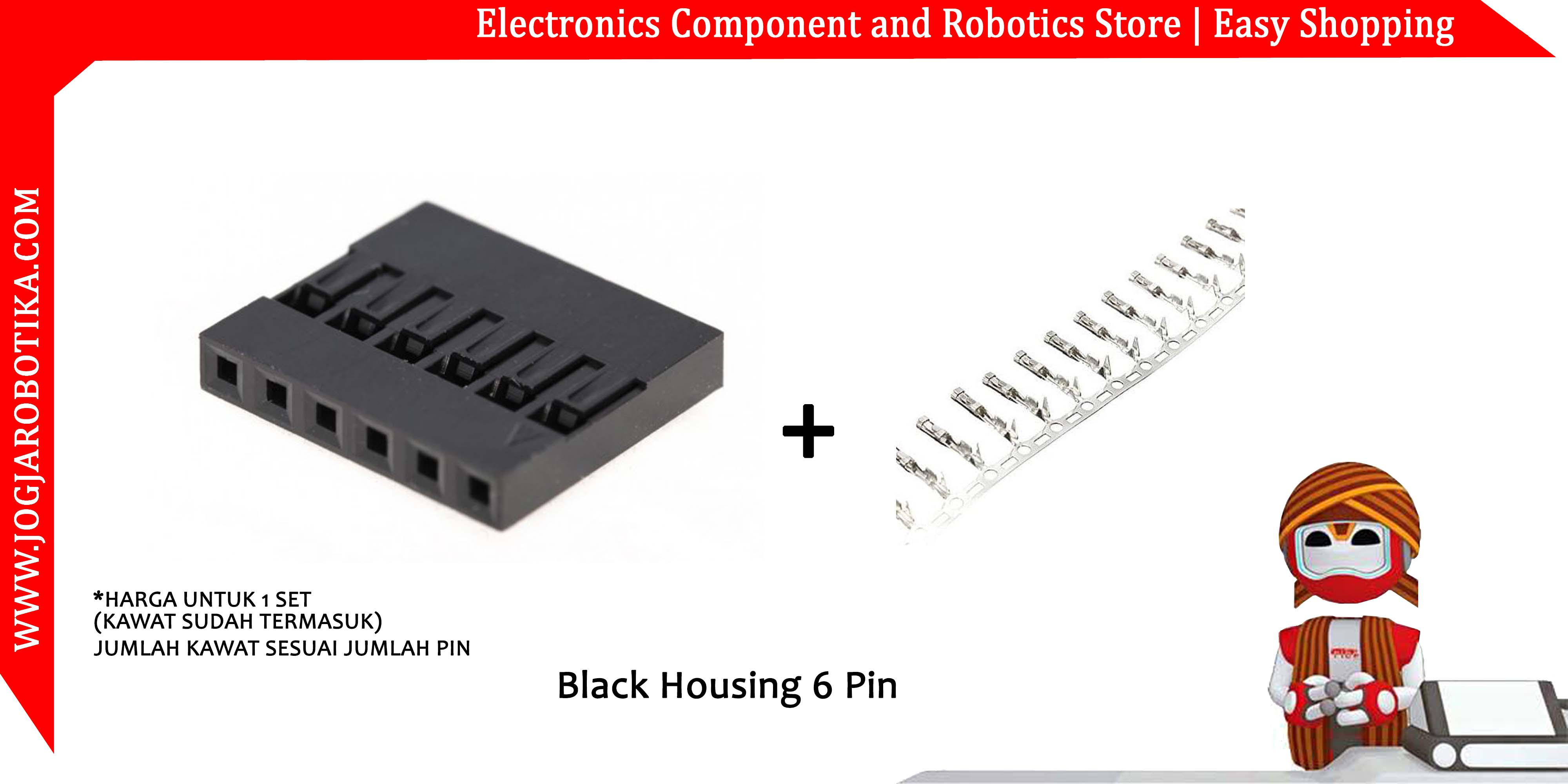 Black Housing 6 Pin